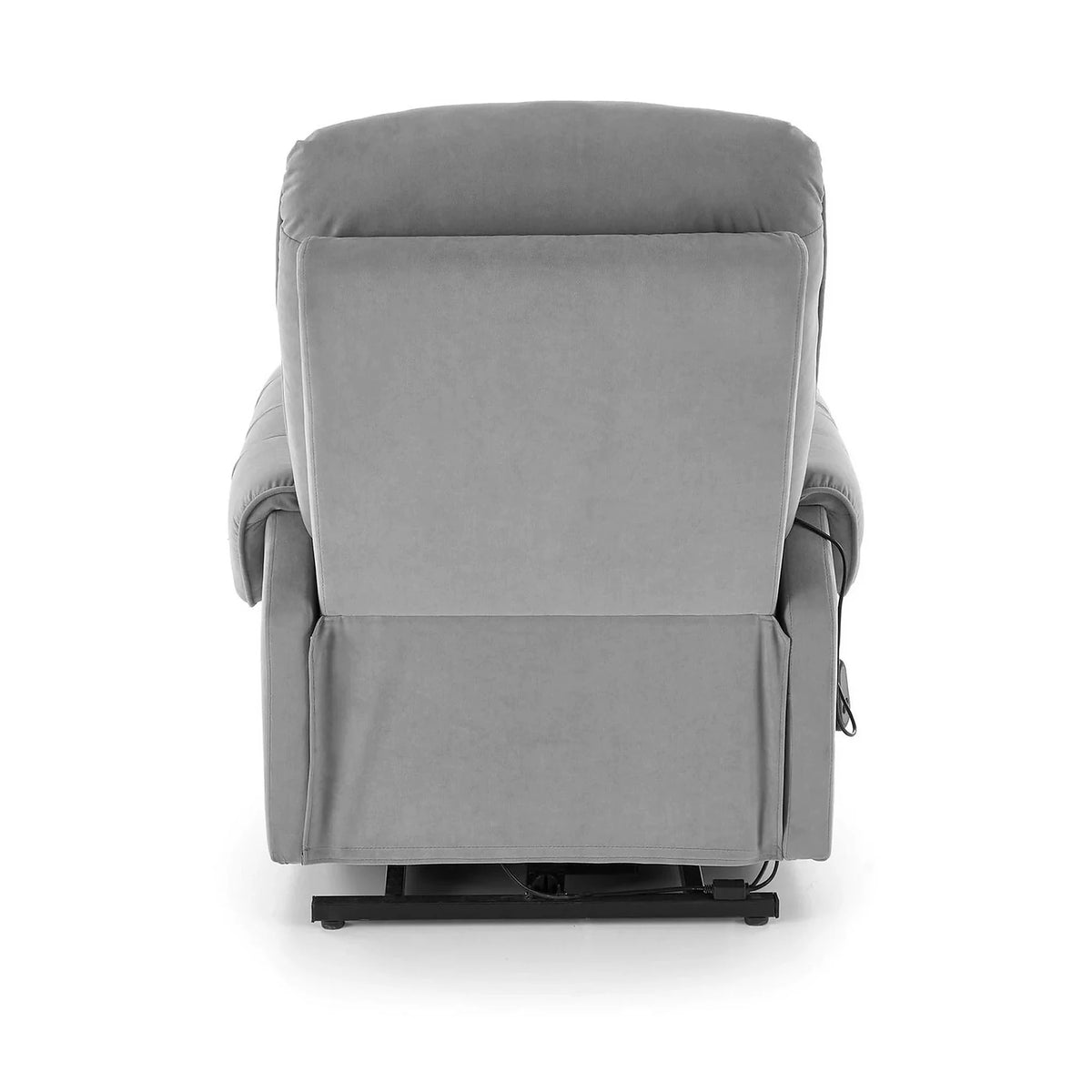 Fotoliu recliner HORTON, stofa catifelata gri - Mavel 14, 80x97/158x90/105 cm