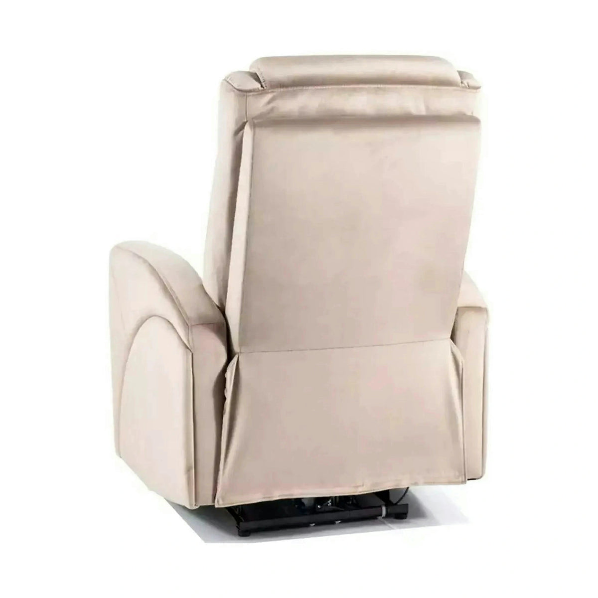 Fotoliu recliner KRONOS, stofa catifelata bej- Bluvel 40, 79x94/160x107 cm