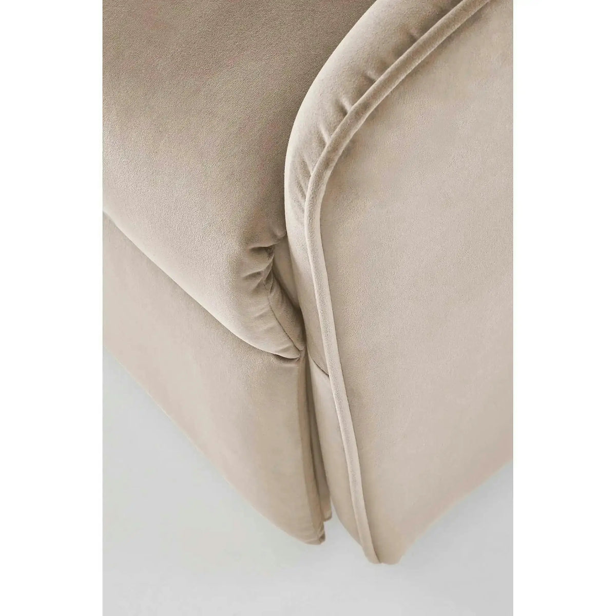 Fotoliu recliner MARONI, stofa catifelata bej - Bluvel 40, 62x92/165x103/84 cm