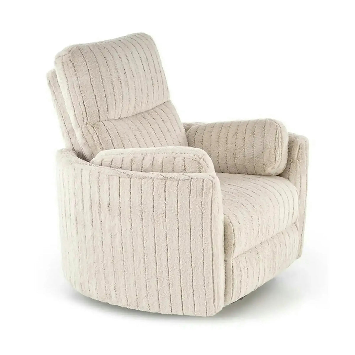 Fotoliu recliner PEGAS, stofa bej, 110x100/170x108/81 cm