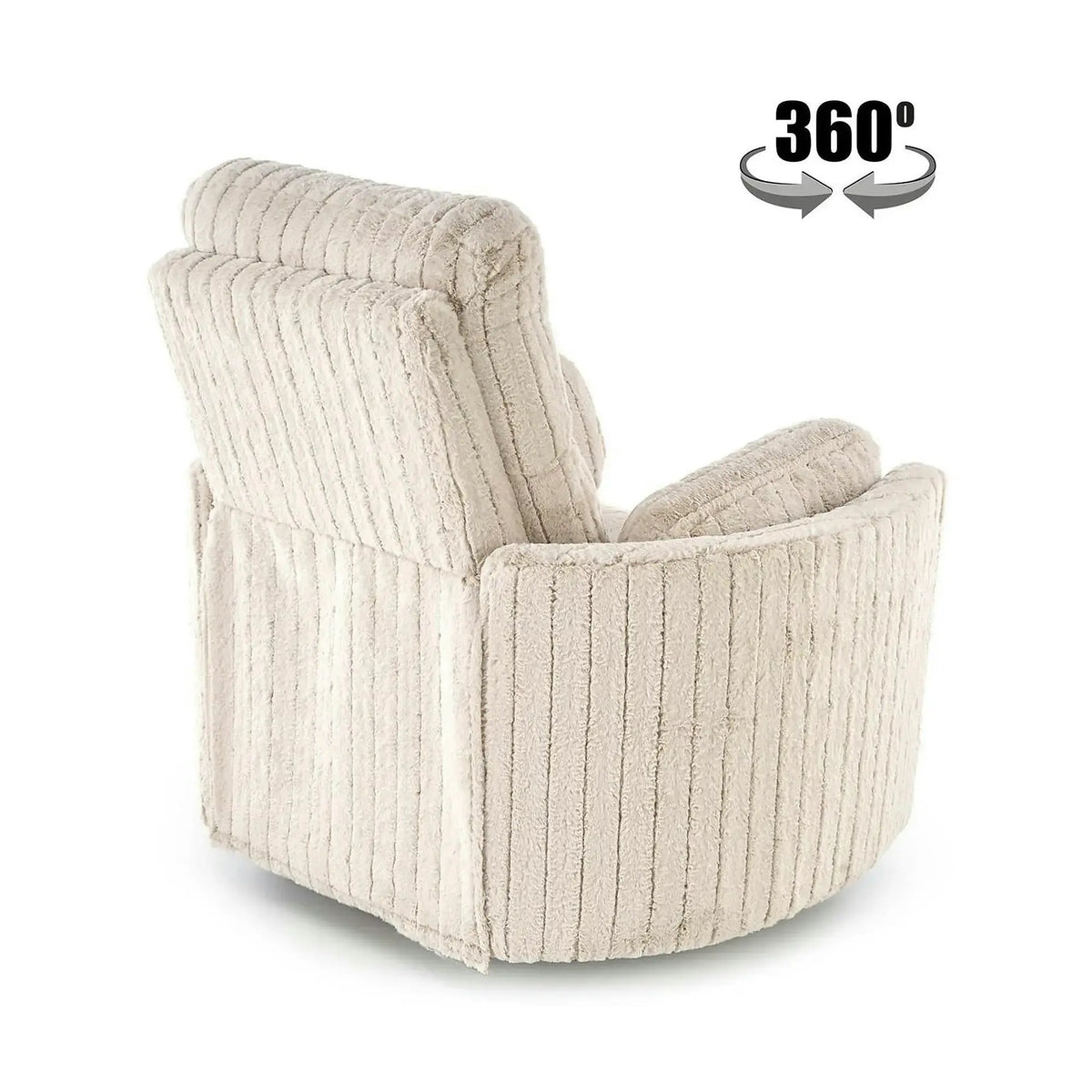 Fotoliu recliner PEGAS, stofa bej, 110x100/170x108/81 cm