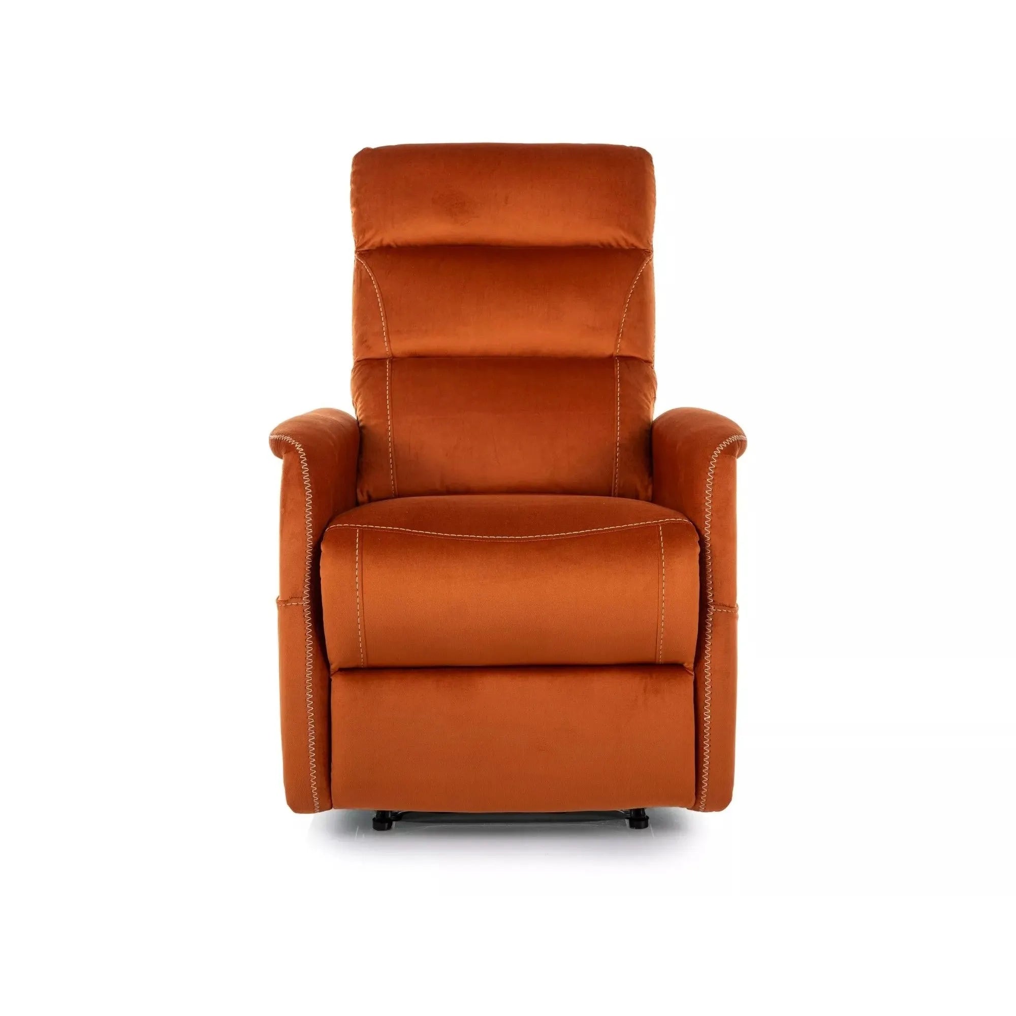 Fotoliu recliner SOLON M, stofa catifelata scortisoara - Bluvel 4215, 74x86/162x106 cm