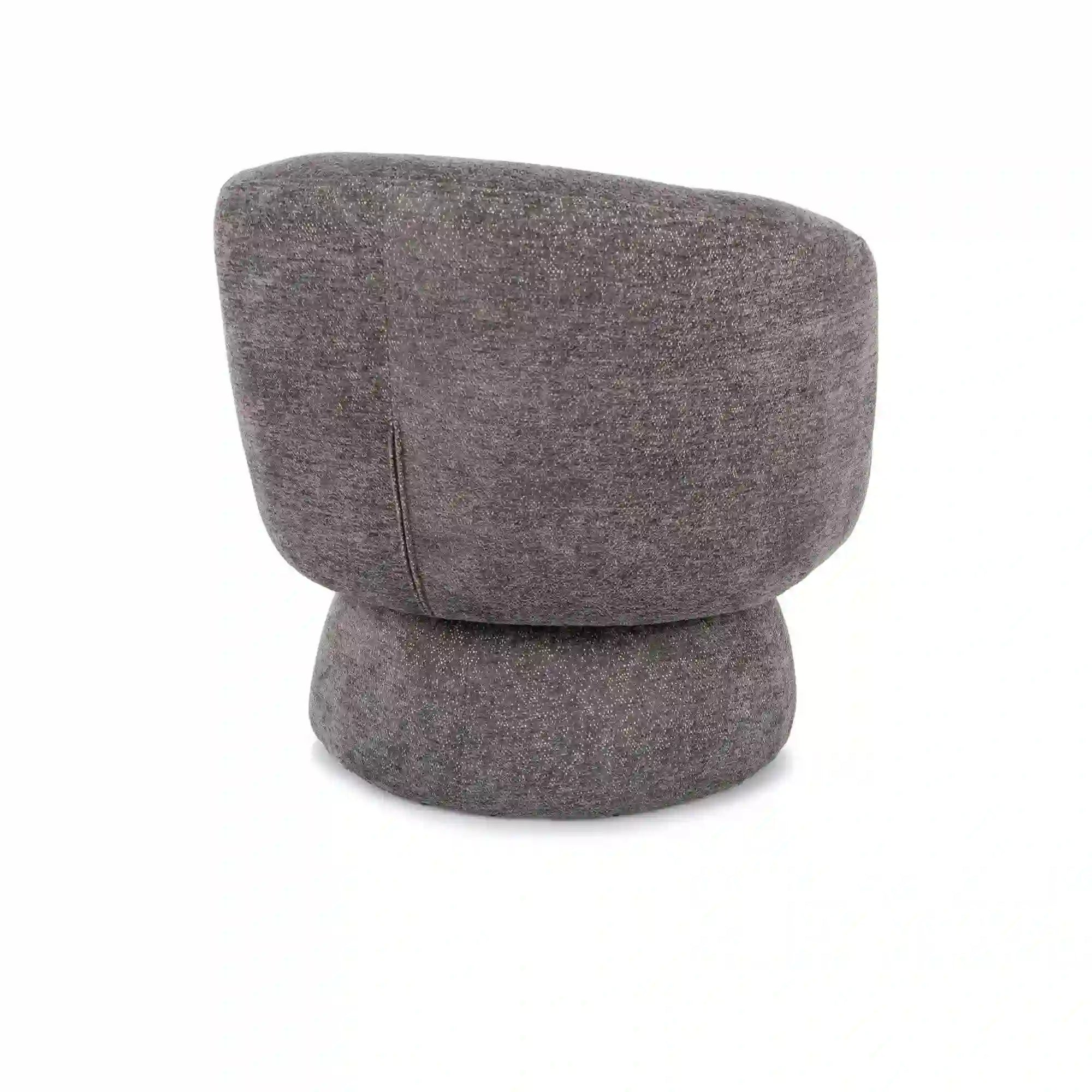 Fotoliu rotativ COSMIC, stofa clasica gri - Raven 13, 68x75x70 cm