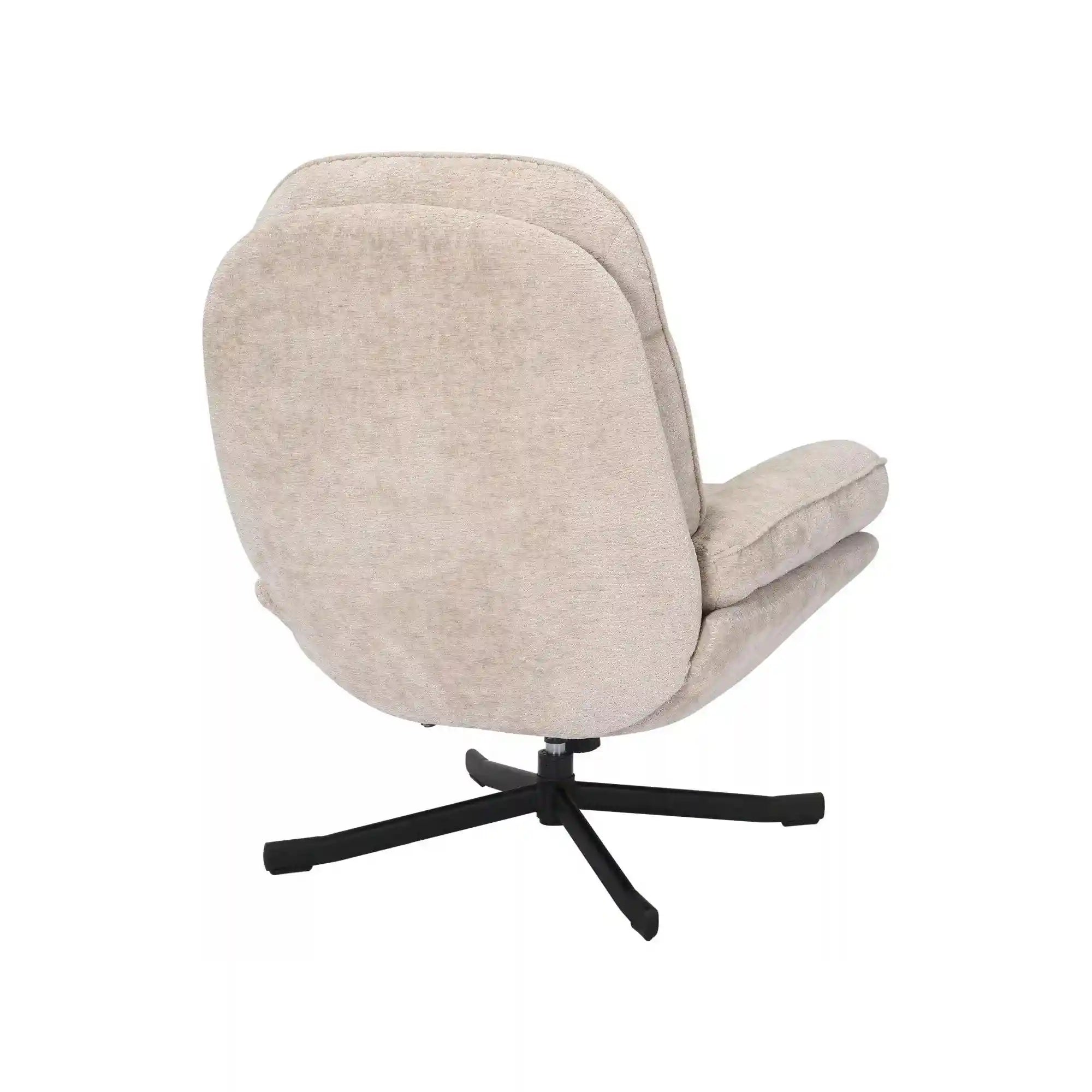 Fotoliu rotativ HARPER, stofa bej - Tap 241, 77x83x101 cm