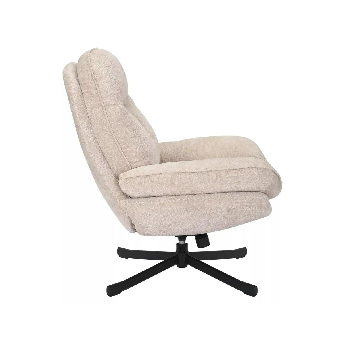 Fotoliu rotativ HARPER, stofa bej - Tap 241, 77x83x101 cm