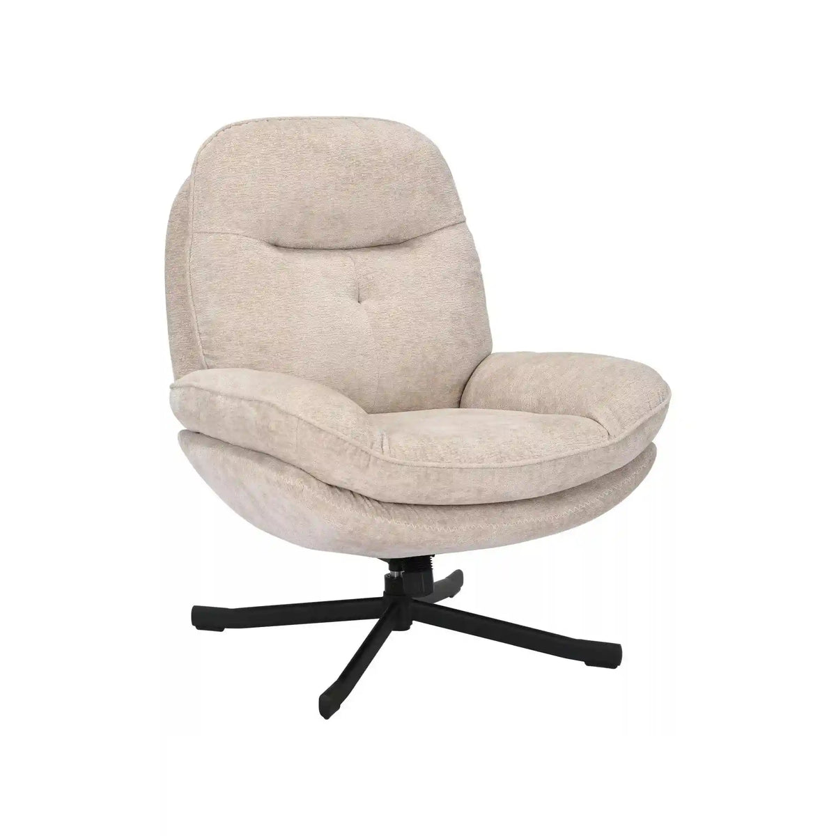 Fotoliu rotativ HARPER, stofa bej - Tap 241, 77x83x101 cm