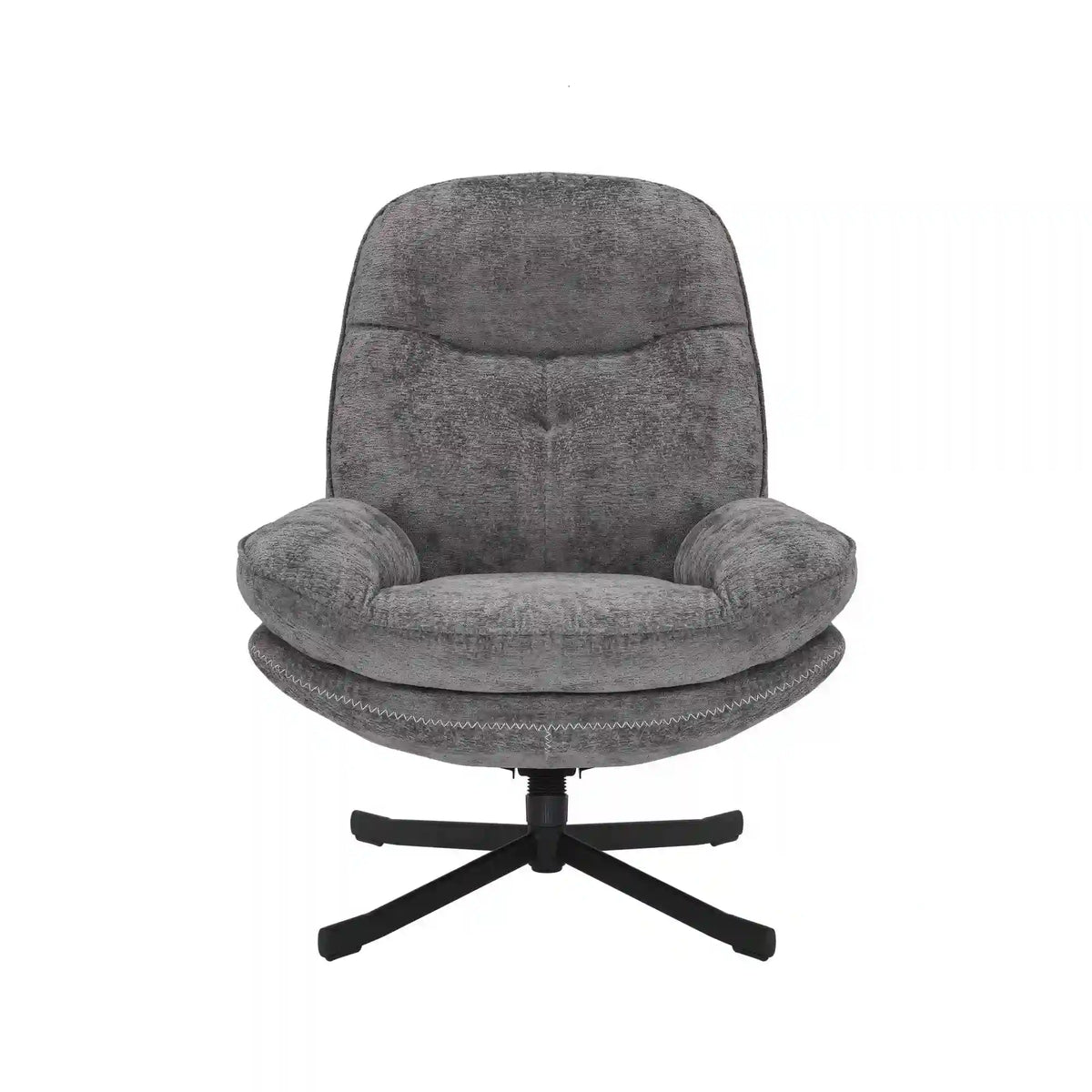 Fotoliu rotativ HARPER, stofa gri - Tap 240, 77x83x101 cm