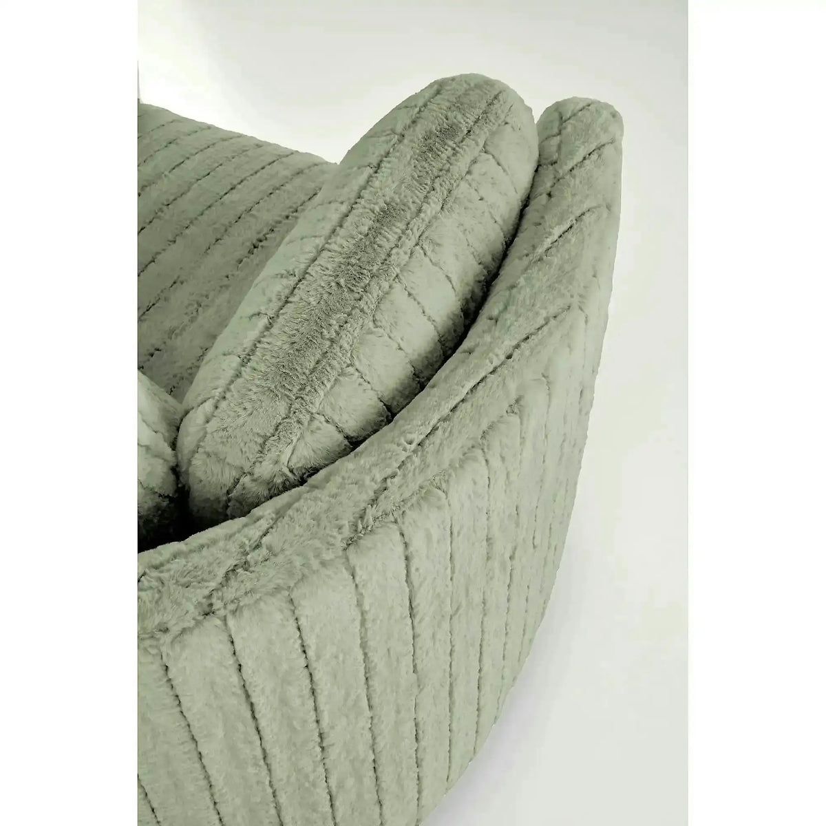 Fotoliu rotativ PEGAS, verde menta, stofa/metal, 110x100/170x108/81 cm