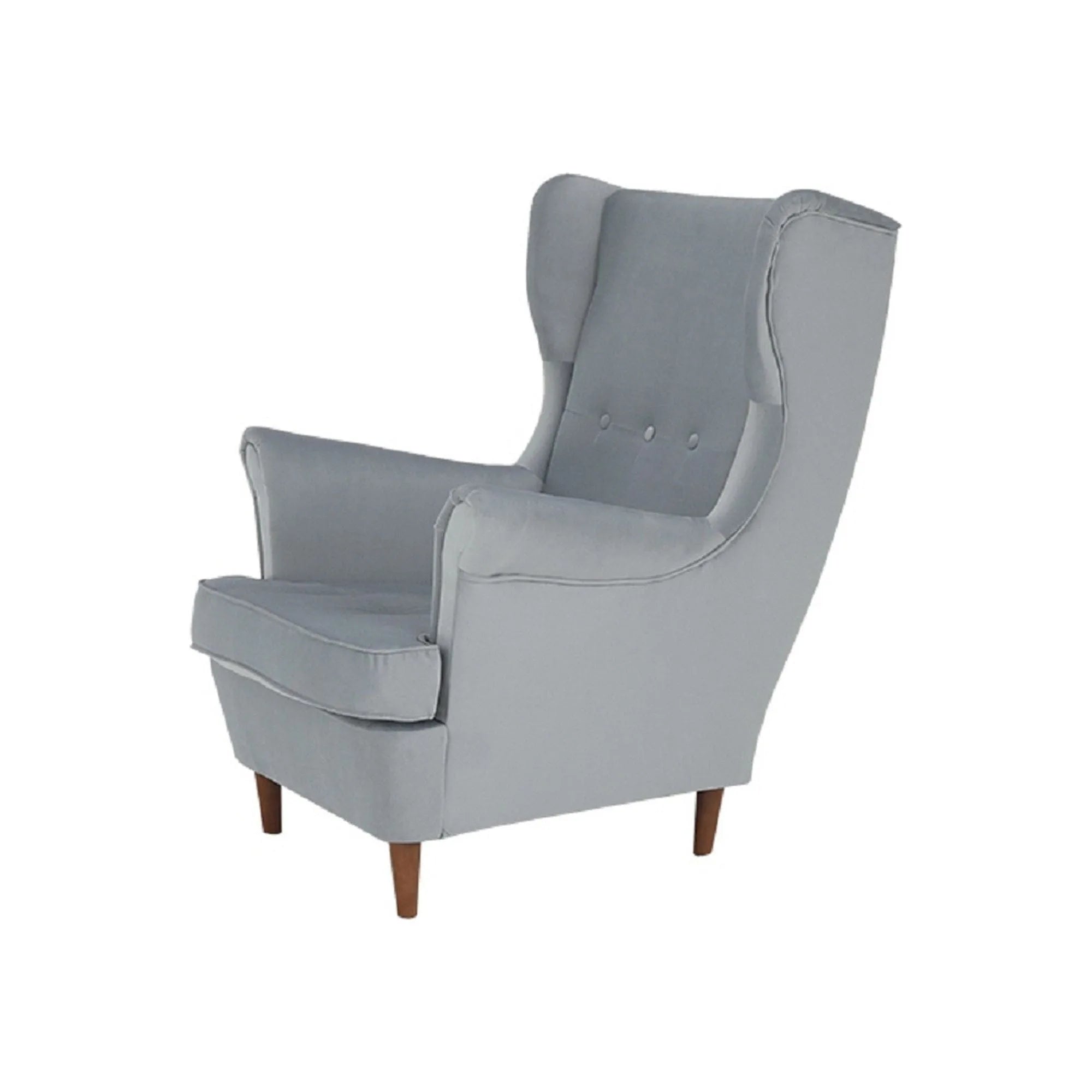 Fotoliu RUFINO, stofa gri deschis - Paros 5, 85x90x105 cm