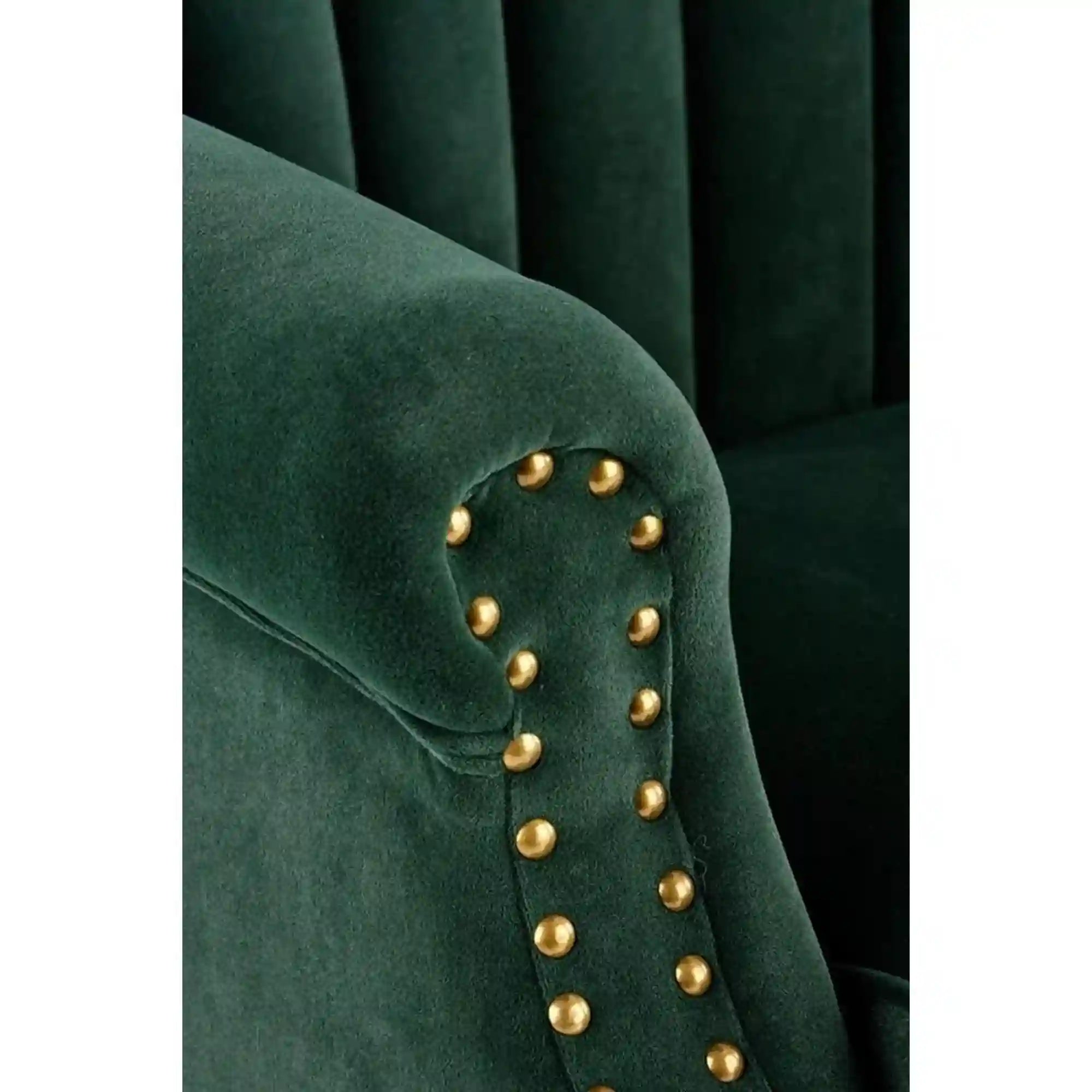 Fotoliu TITAN, verde inchis/negru, stofa catifelata/lemn, 73x70x87 cm