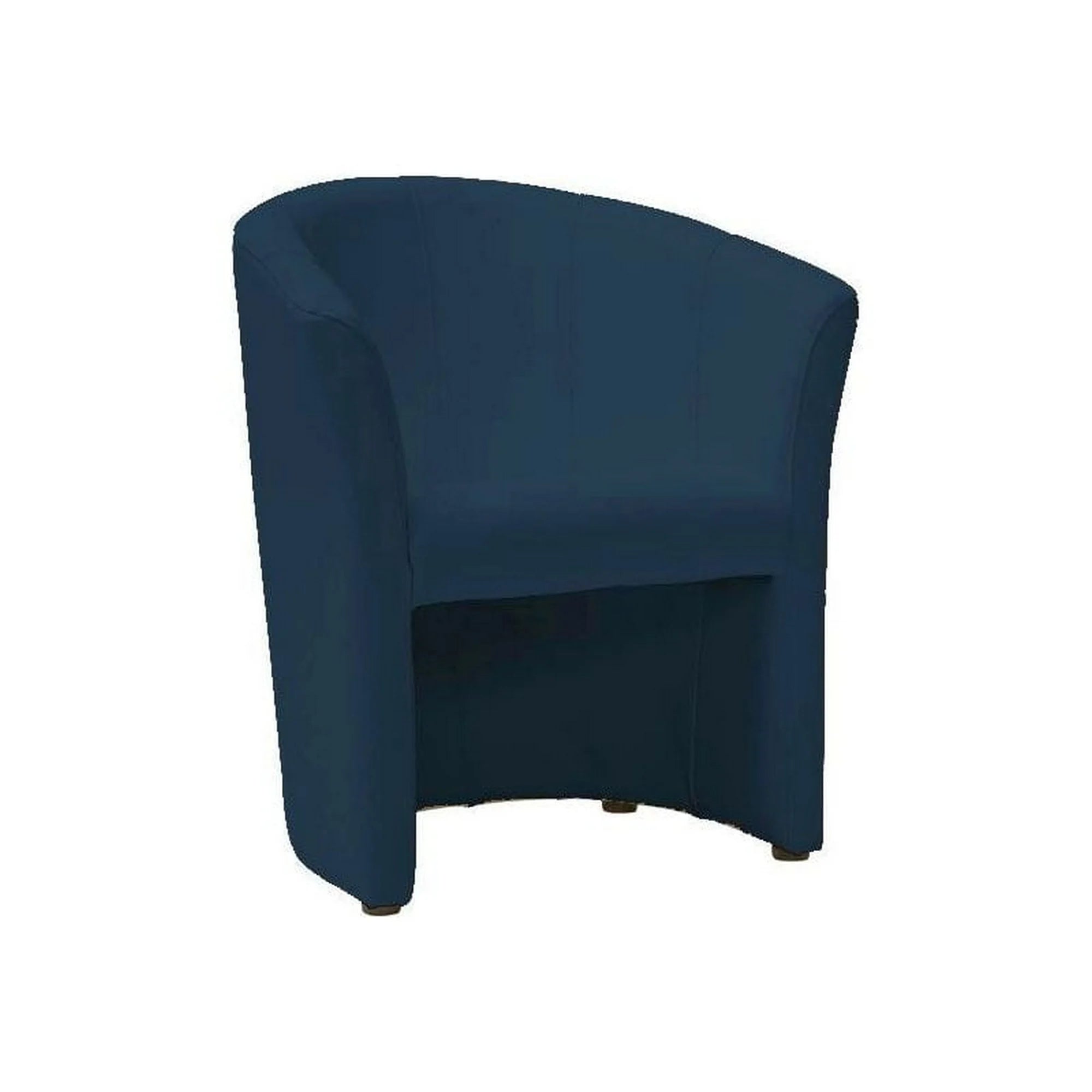 Fotoliu TM-1, albastru/wenge, piele ecologica/plastic, 67x60x76 cm