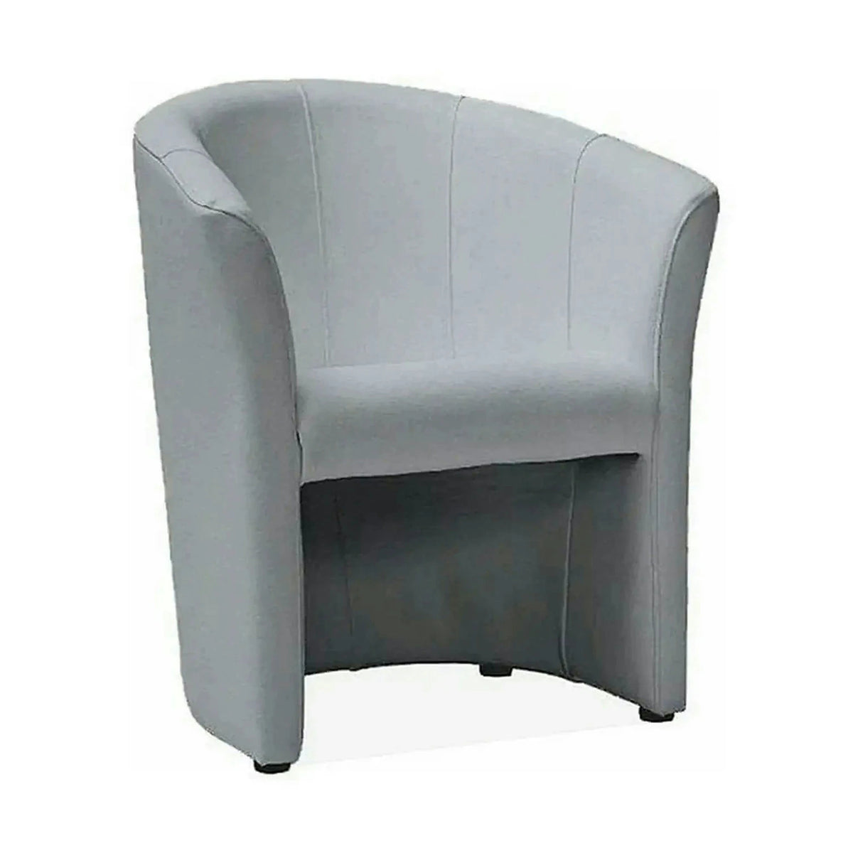 Fotoliu TM-1, gri/negru, piele ecologica/plastic, 67x60x76 cm
