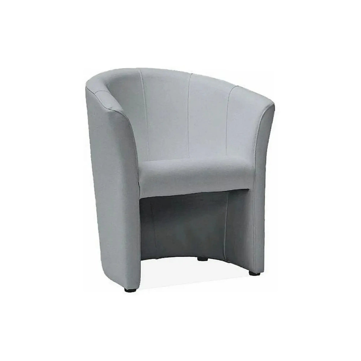 Fotoliu TM-1, gri/negru, piele ecologica/plastic, 67x60x76 cm