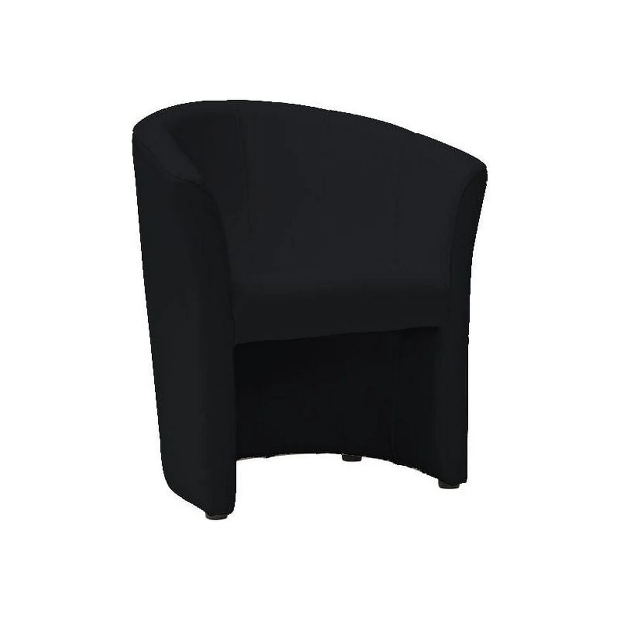 Fotoliu TM-1, negru, piele ecologica/plastic, 67x60x76 cm