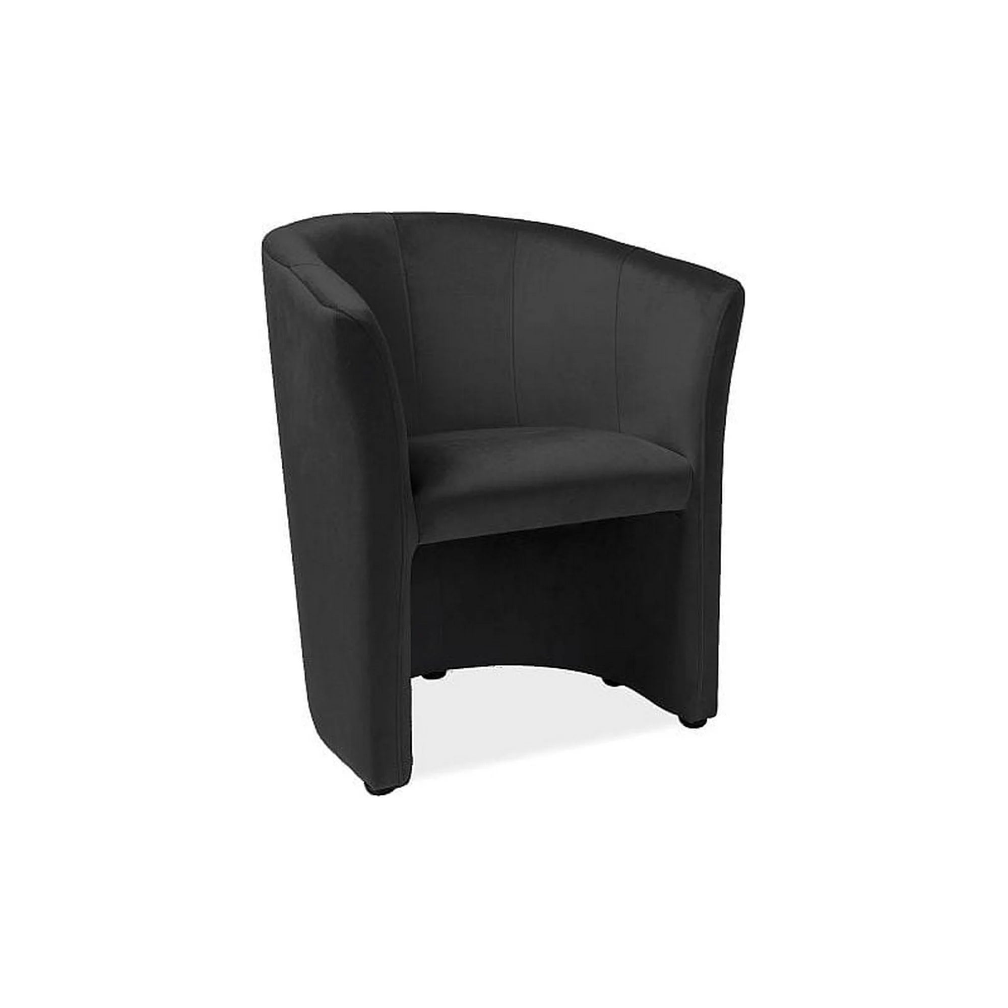 Fotoliu TM-1, negru, stofa catifelata, 67x60x76 cm