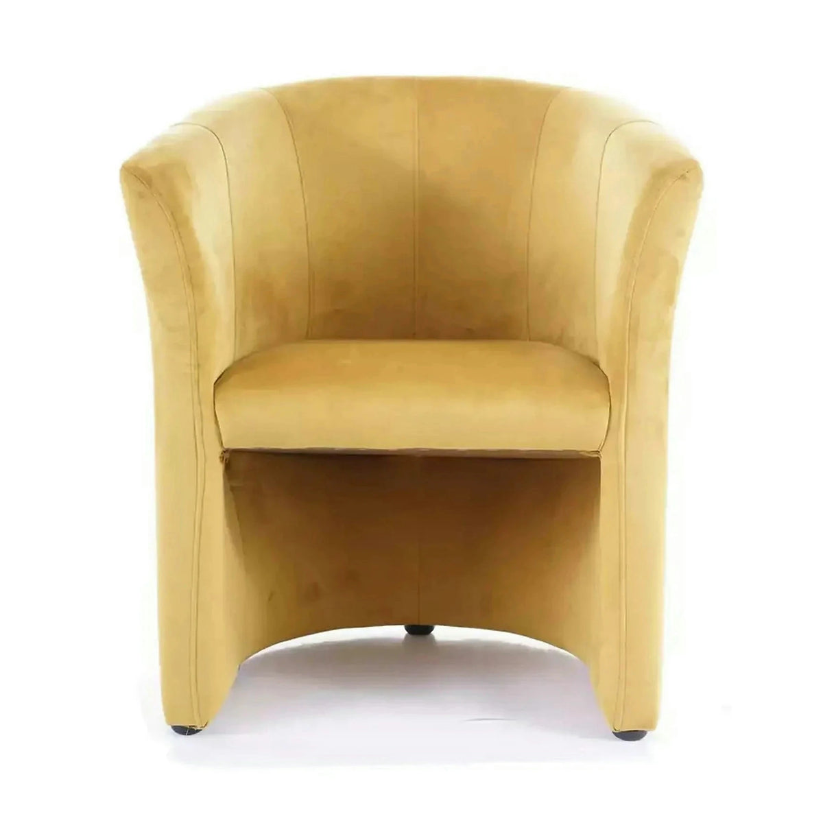 Fotoliu TM-1, stofa catifelata galben - Bluvel 68, 67x60x76 cm