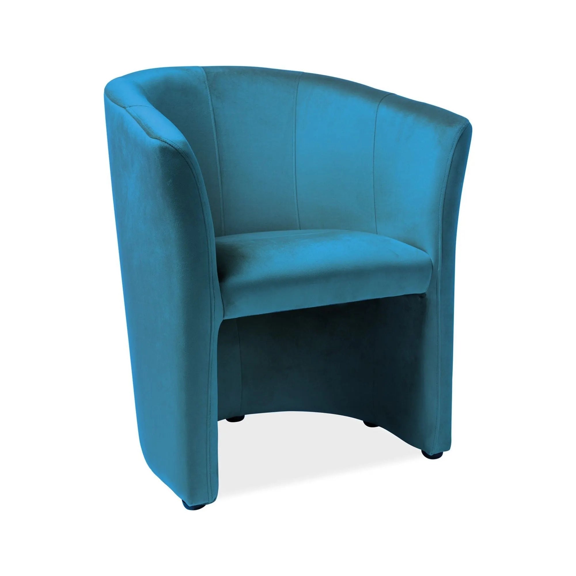 Fotoliu TM-1, stofa catifelata turcoaz - Bluvel 85, 67x60x76 cm