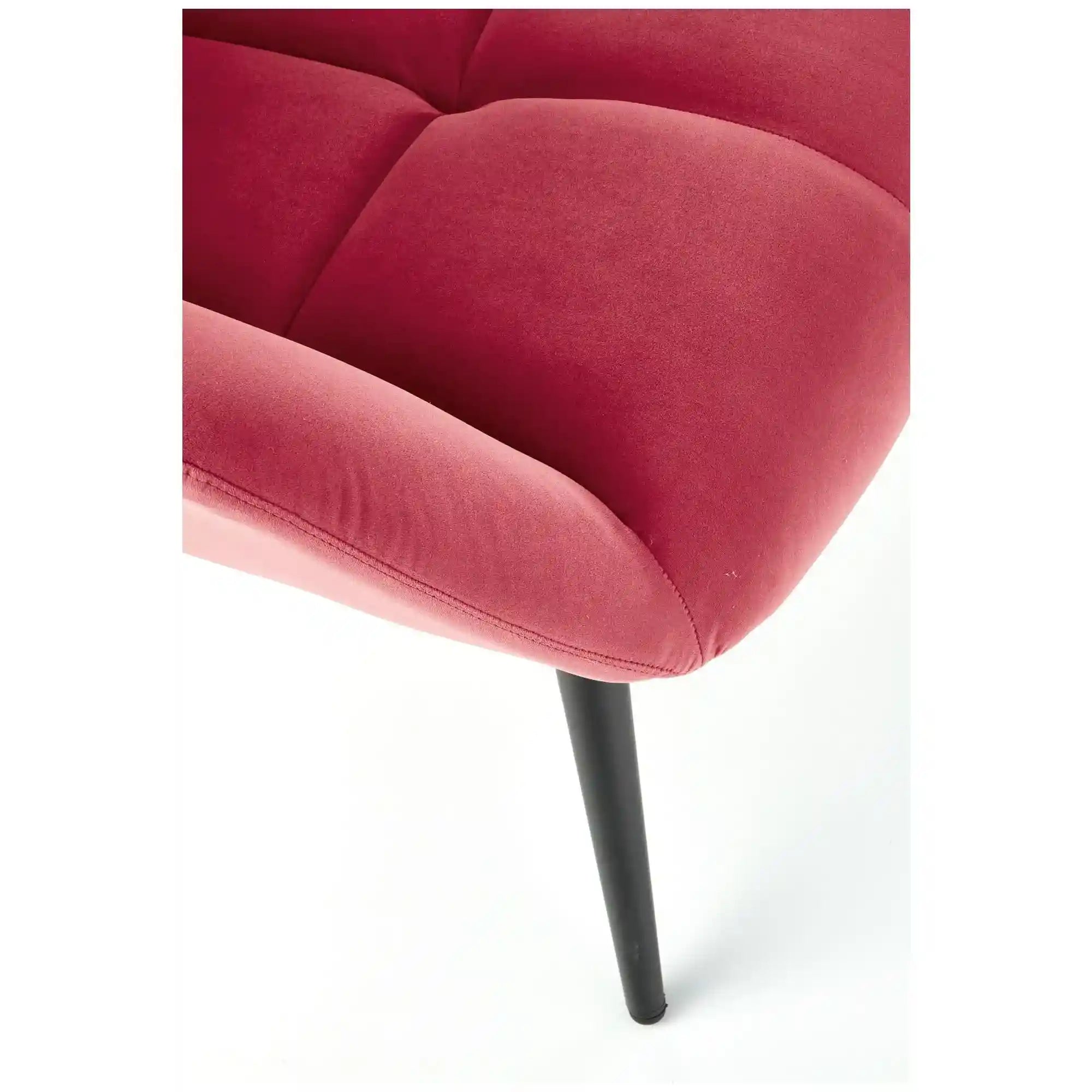 Fotoliu TYRION, visiniu, stofa catifelata, 85x86x91 cm