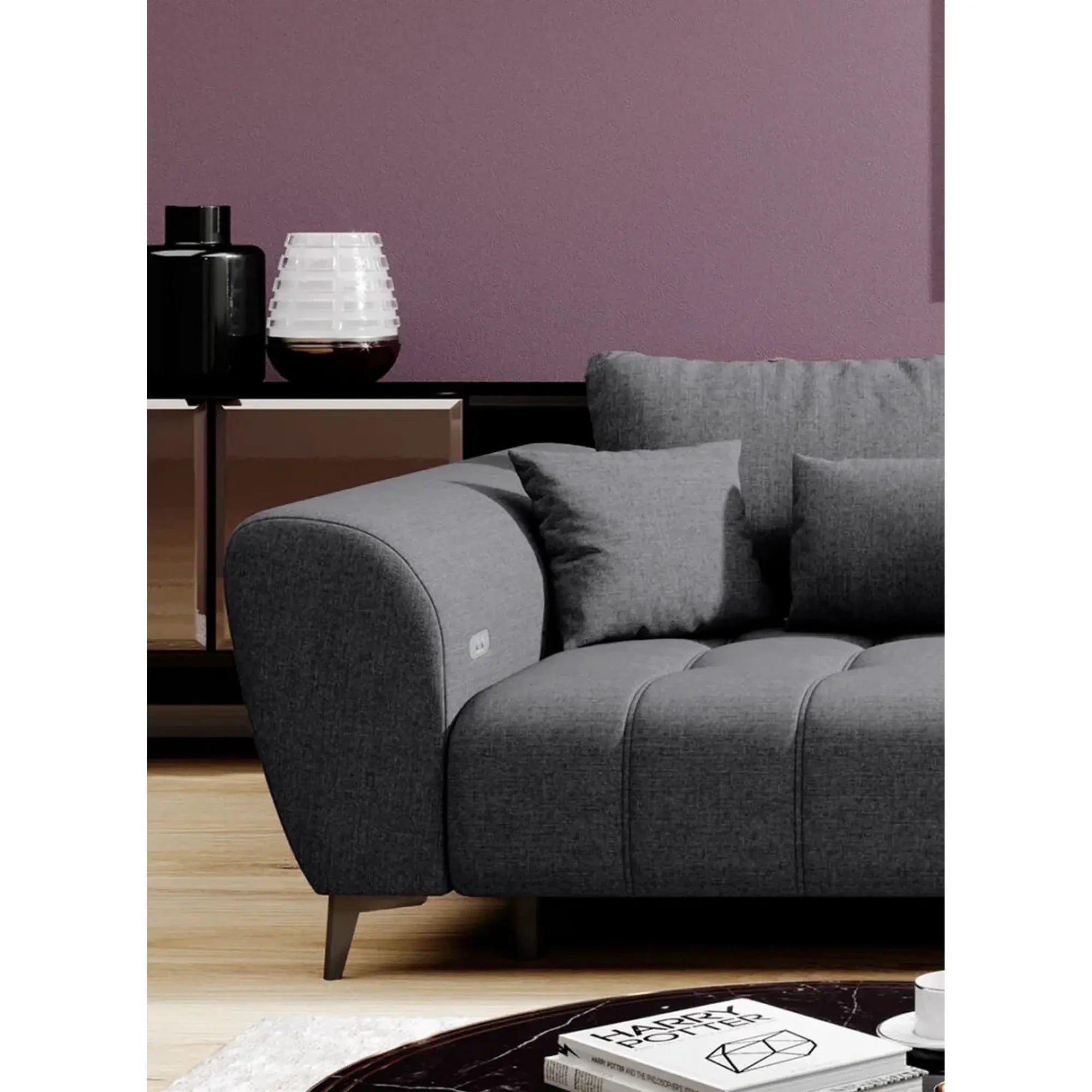 Coltar GARAY, personalizabil materiale gama Premium, cu reglaj electric, 287x220x83 cm