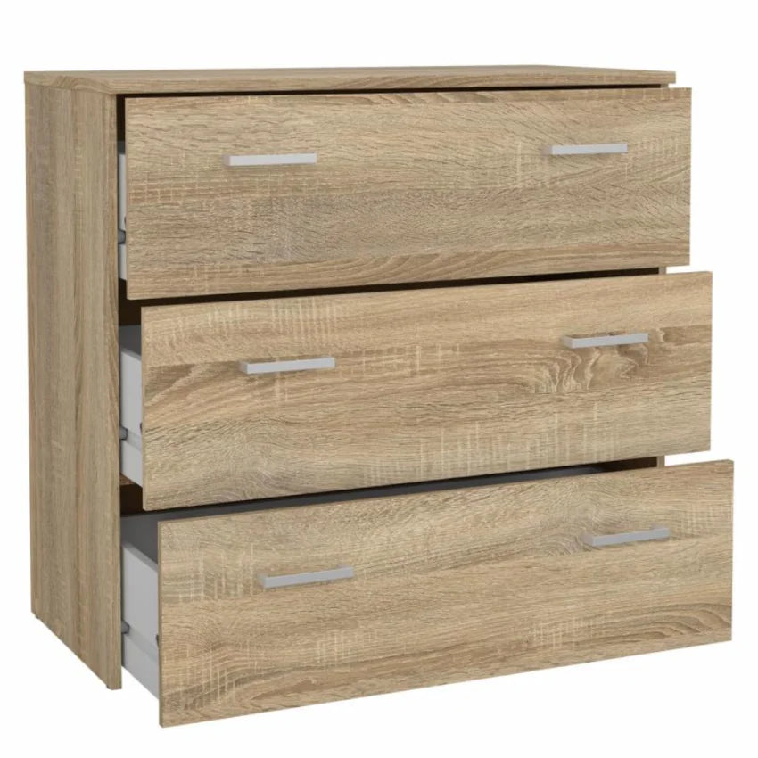 Comoda GARBO 3, stejar sonoma, PAL melaminat, 74x36x70 cm