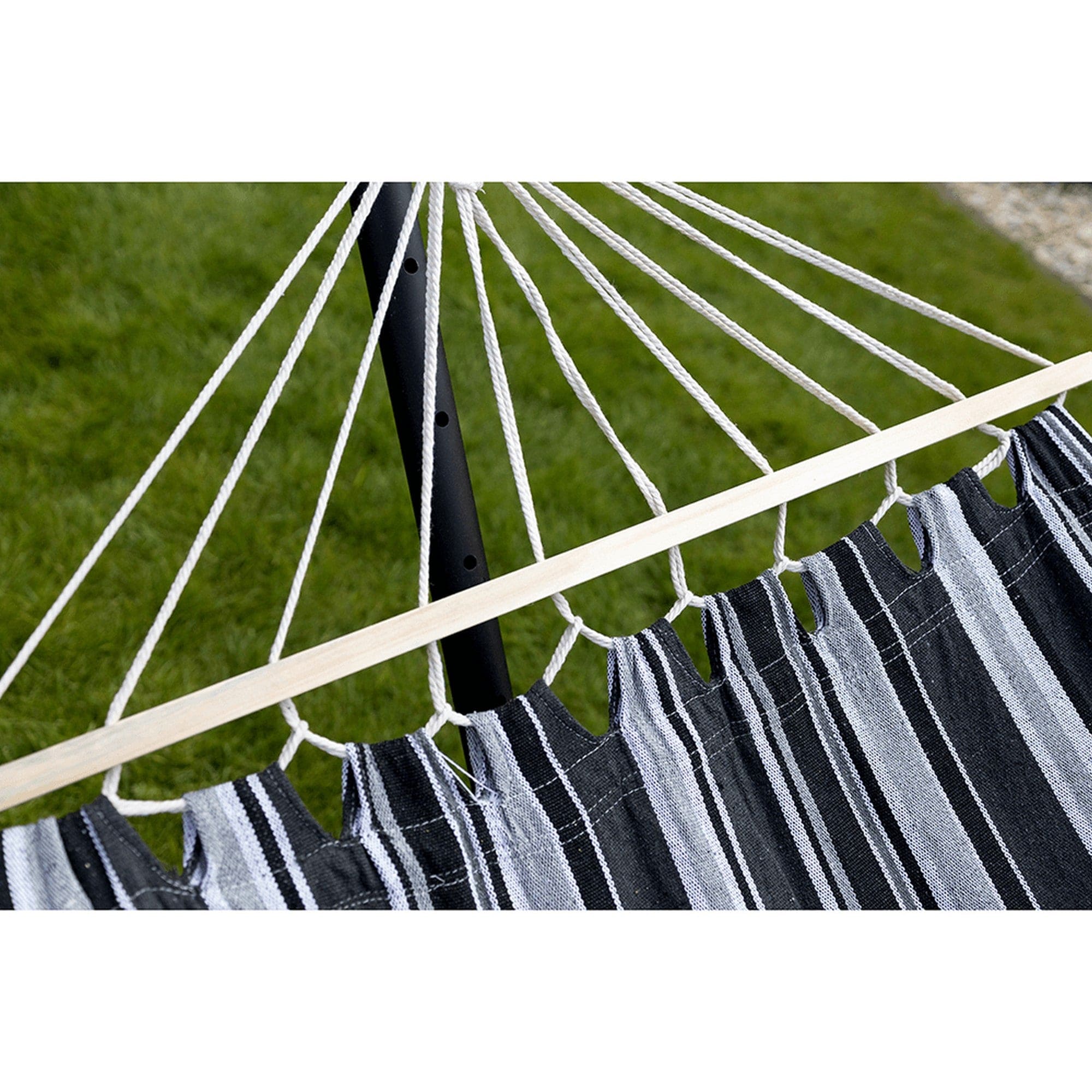 Hamac EVANA NEW, gri/alb, bumbac/otel