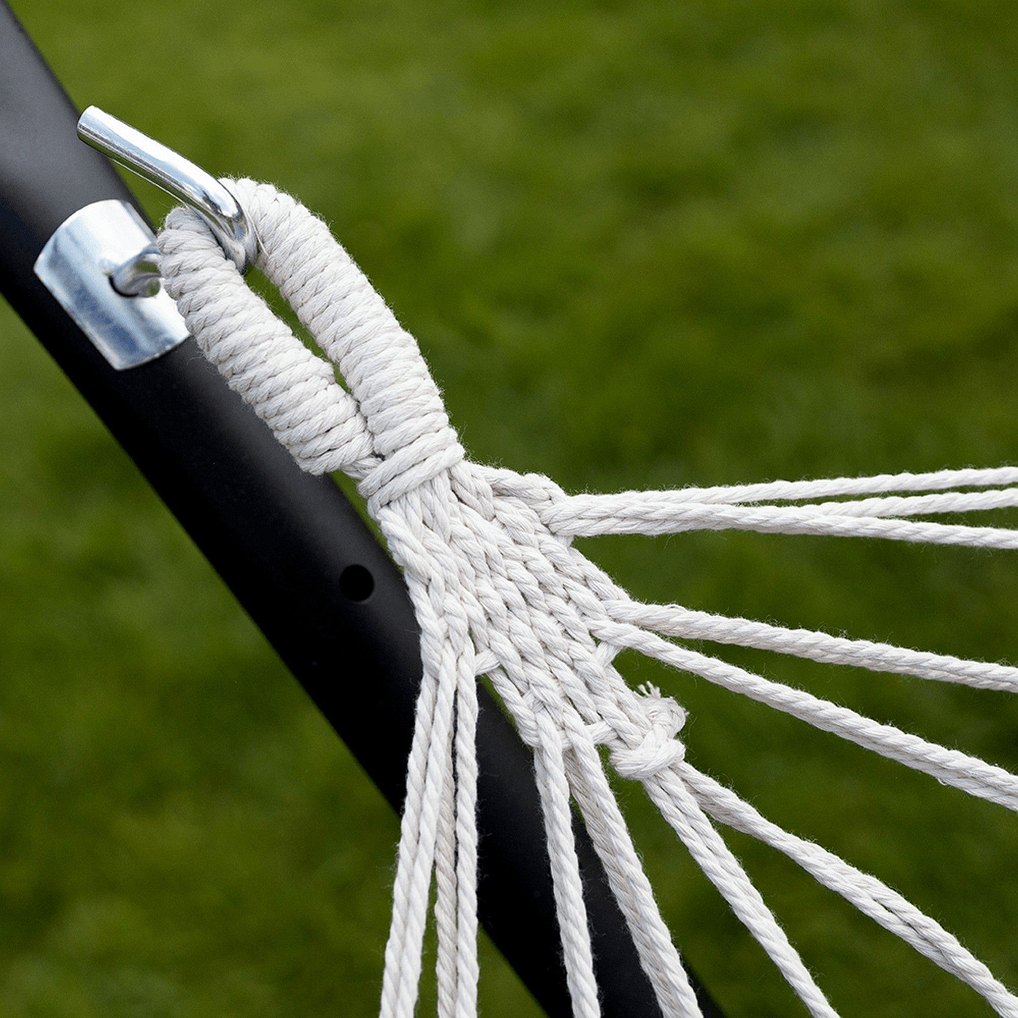 Hamac EVANA NEW, gri/alb, bumbac/otel