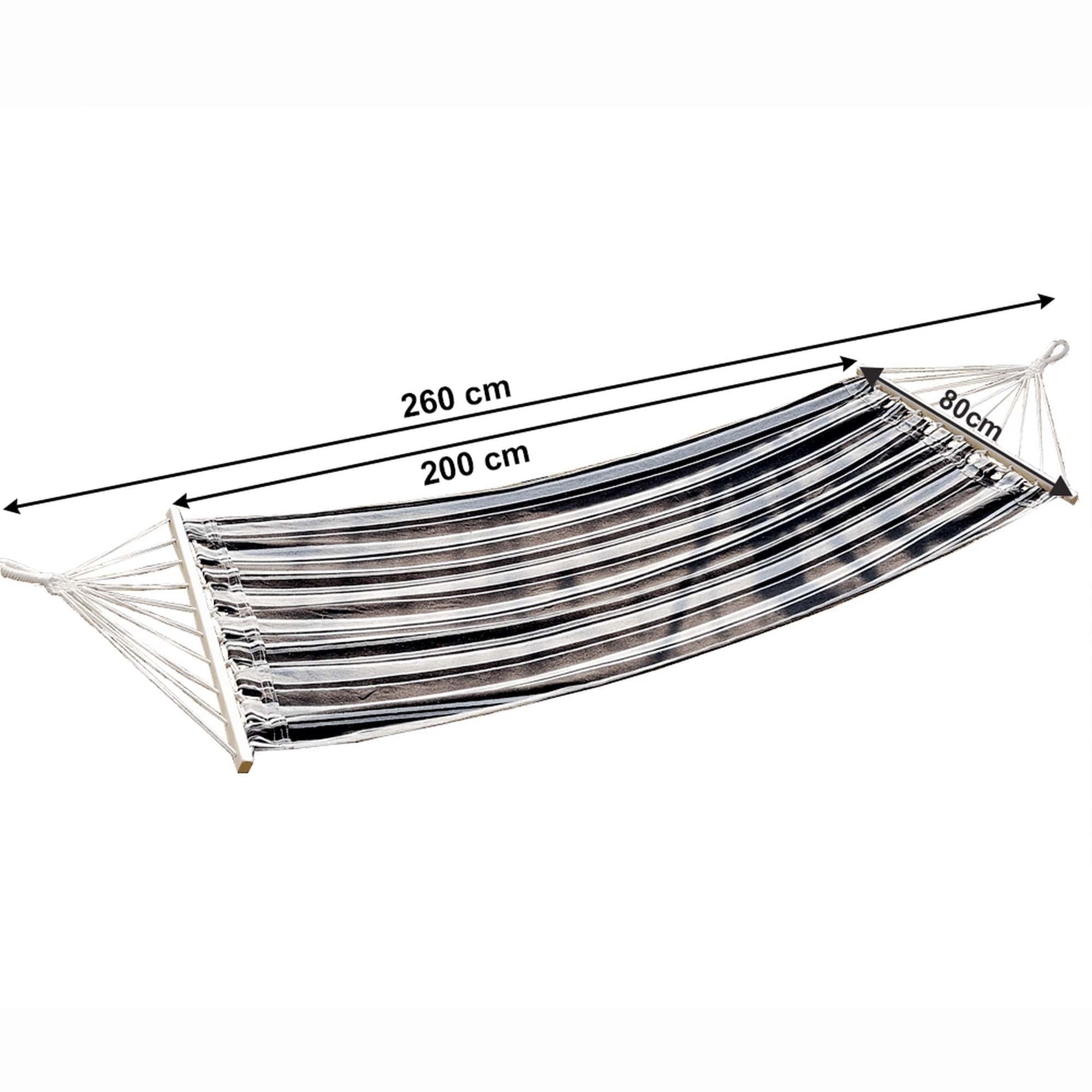 Hamac EVANA NEW, gri/alb, bumbac/otel