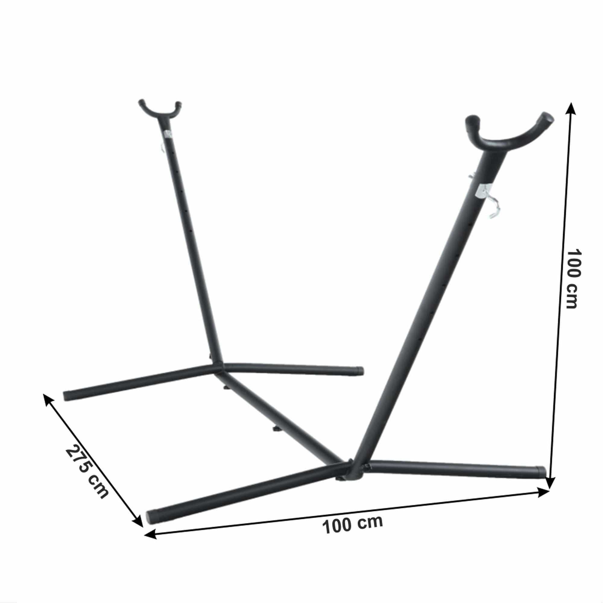 Hamac EVANA NEW, gri/alb, bumbac/otel