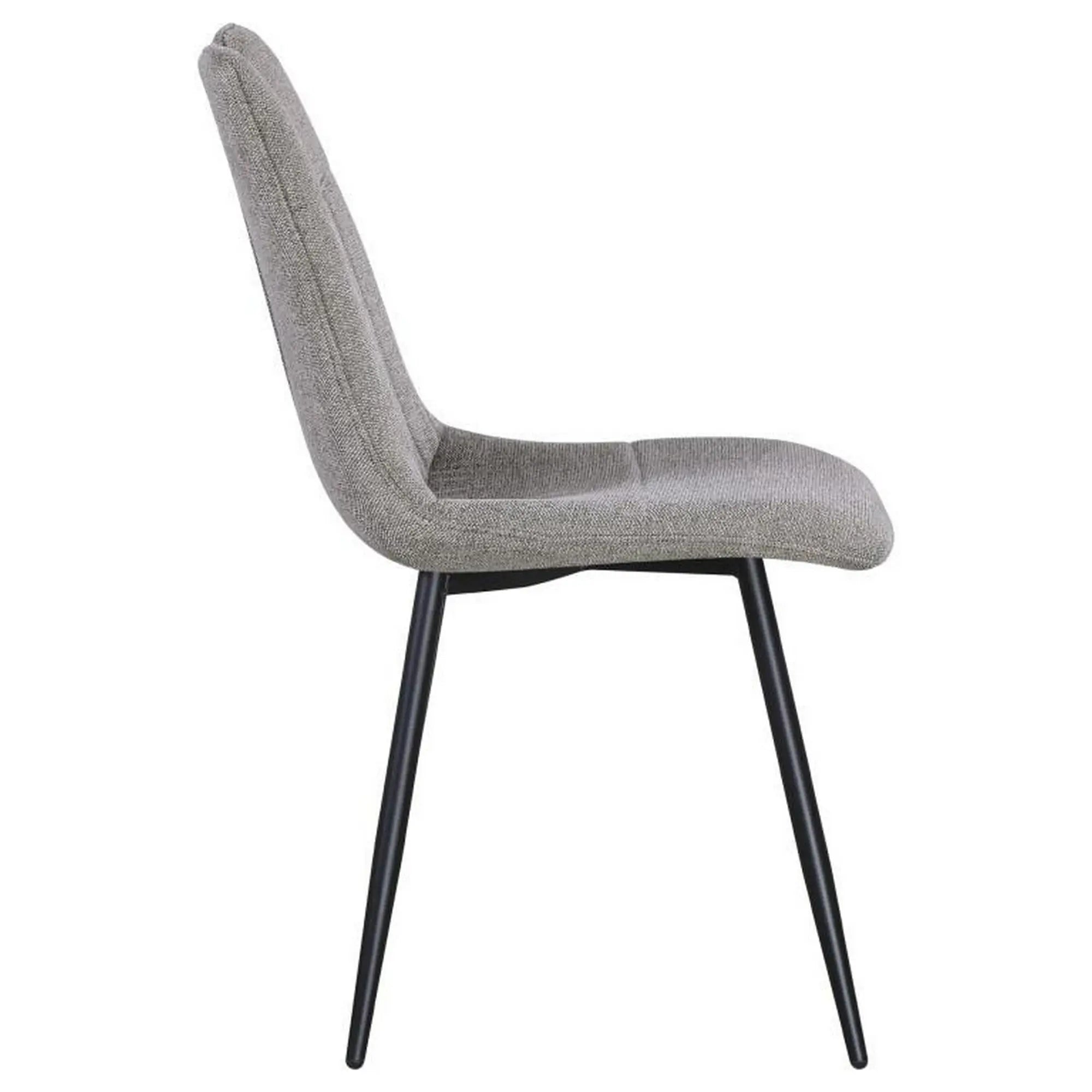 Scaun KIP, maro/negru, stofa clasica/metal, 45x59x89 cm