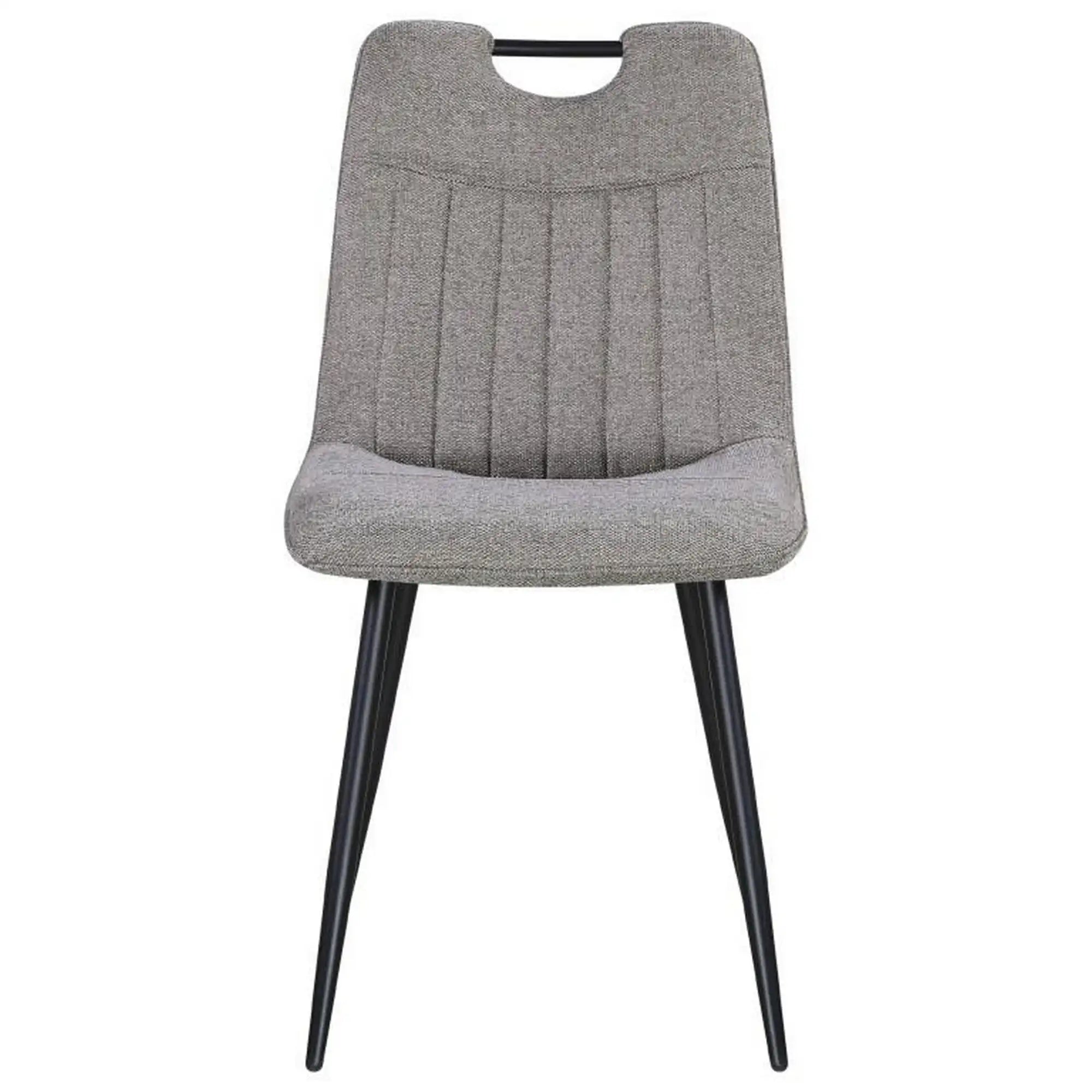 Scaun KIP, maro/negru, stofa clasica/metal, 45x59x89 cm