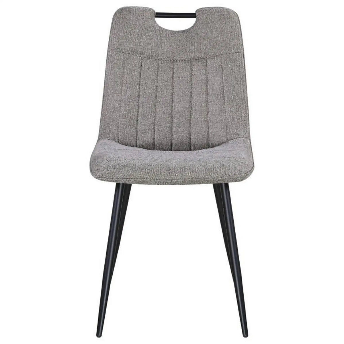 Scaun KIP, grej/negru, stofa clasica/metal, 45x59x89 cm