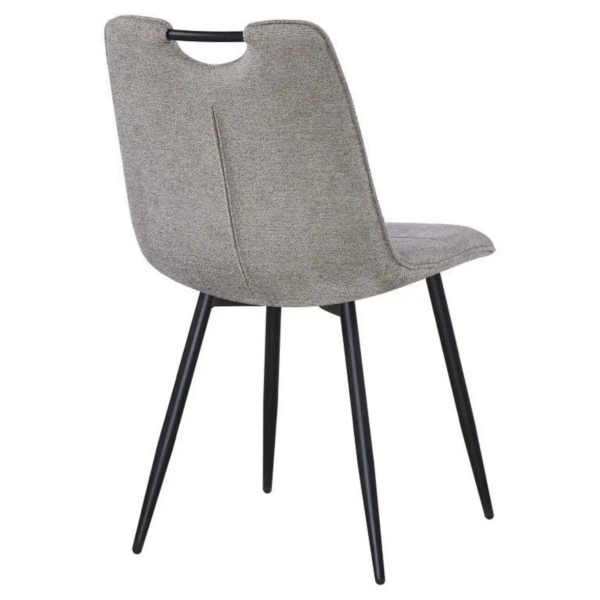 Scaun KIP, maro/negru, stofa clasica/metal, 45x59x89 cm