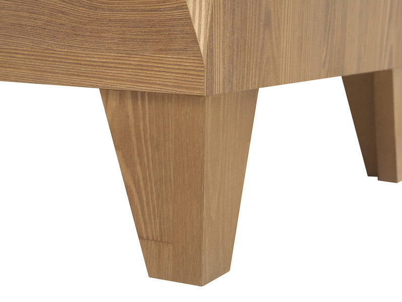 Comoda BERGEN KOM3D3S, stejar auriu, PAL, 156x47x98 cm