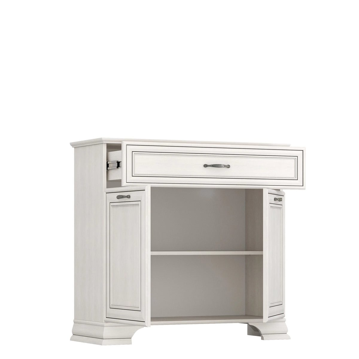Comoda TIFFANY, crem, PAL laminat, 94x37x90 cm