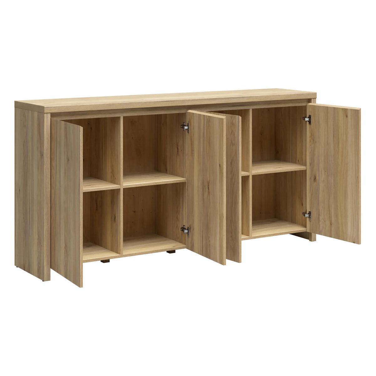 Comoda KASPIAN, stejar, PAL, 182x40x94 cm