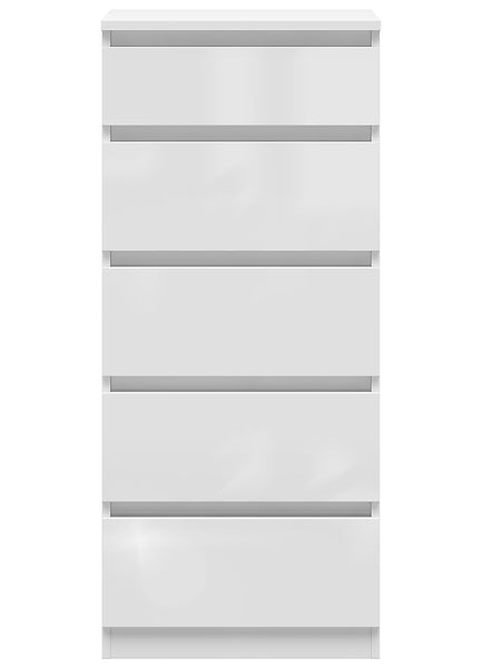 Comoda TETRIX, alb lucios, PAL, 50x45x115 cm