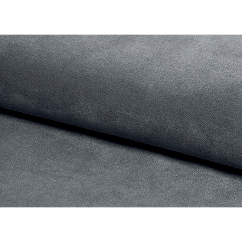 Scaun COBE, stofa catifelata gri/negru, 49x43x85 cm