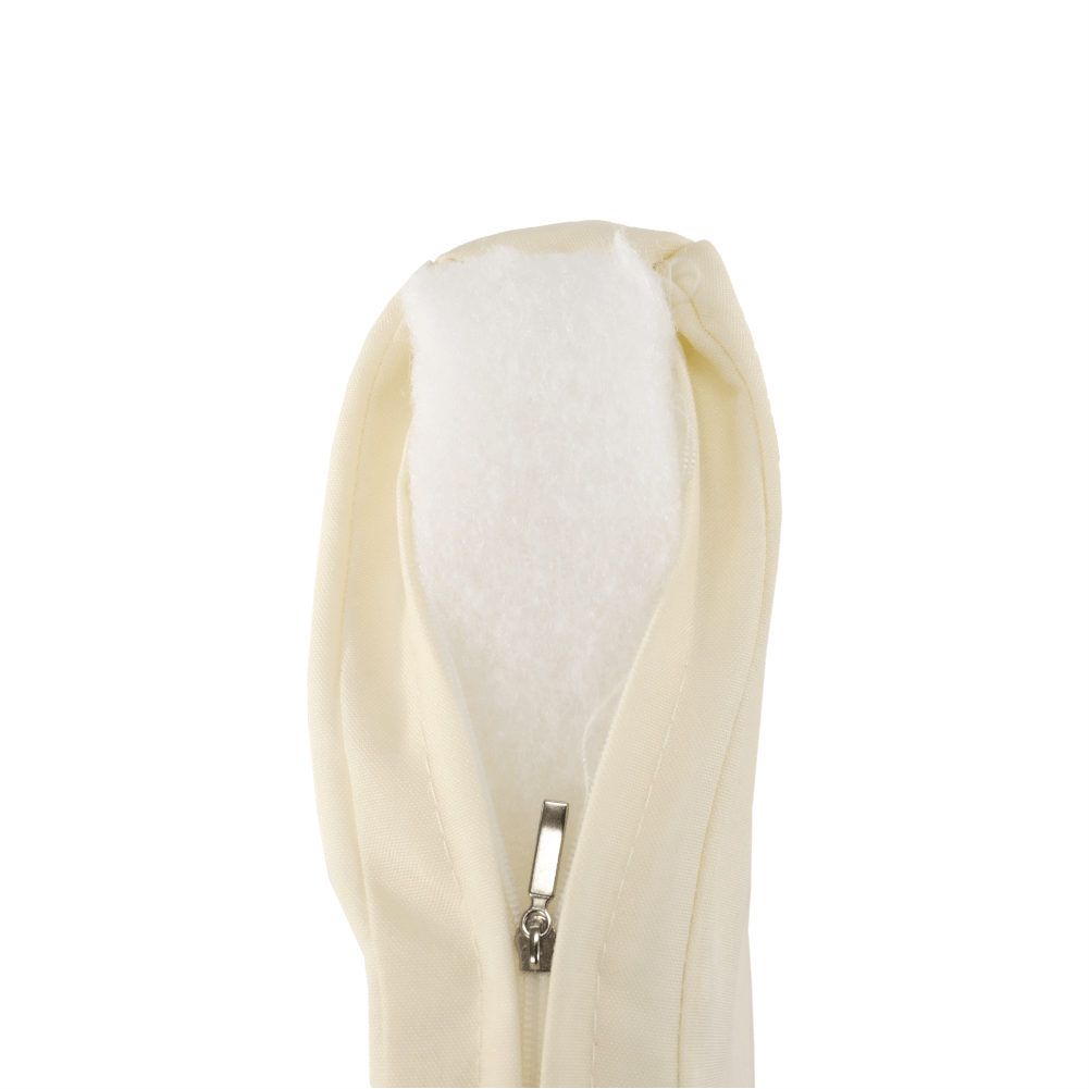 Banca gradina LALIT, maro/crem, ratan artificial/metal, 125x48x87 cm