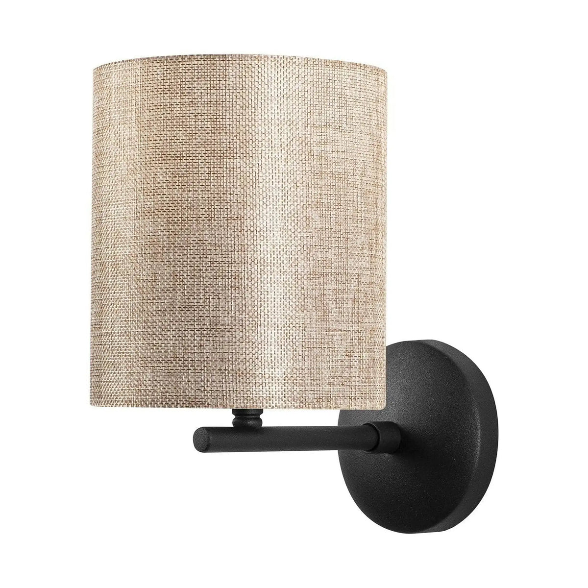 Lampa perete 4685, negru/crem, metal/material textil, 14x23x26 cm