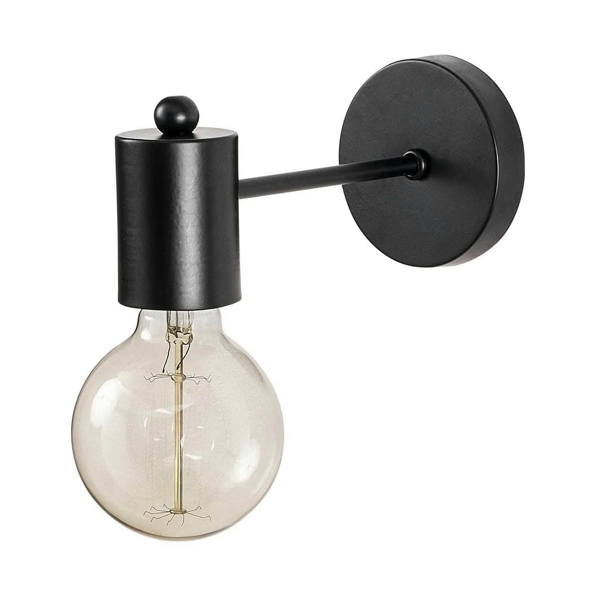 Lampa perete HEXA-6951, negru, metal, 6x21x10 cm