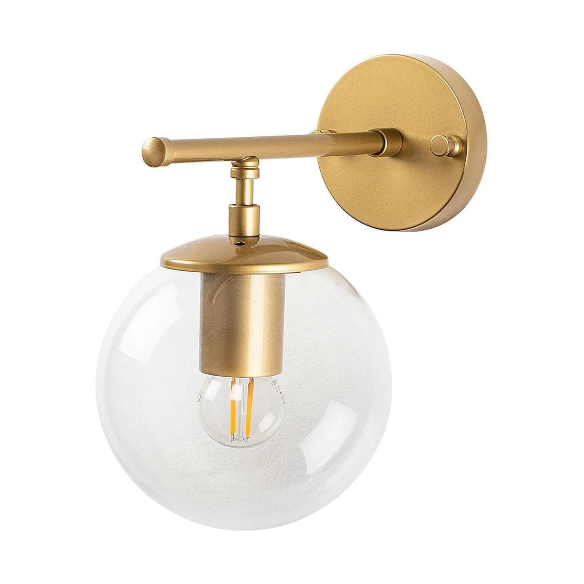 Lampa perete ROE 10720, auriu, metal/sticla, 15x24x24 cm