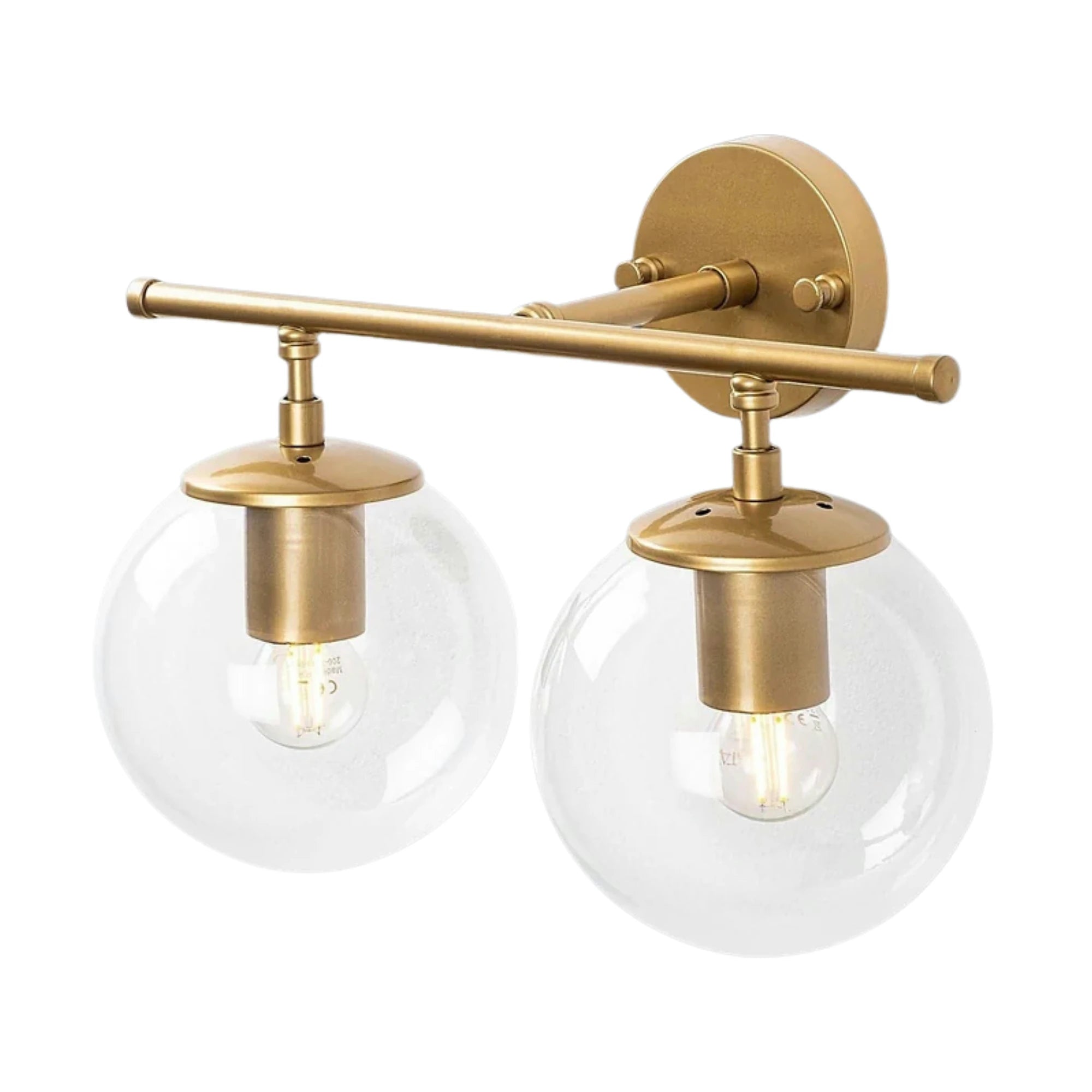 Lampa perete ROE 10730, auriu, metal/sticla, 36x24x16 cm