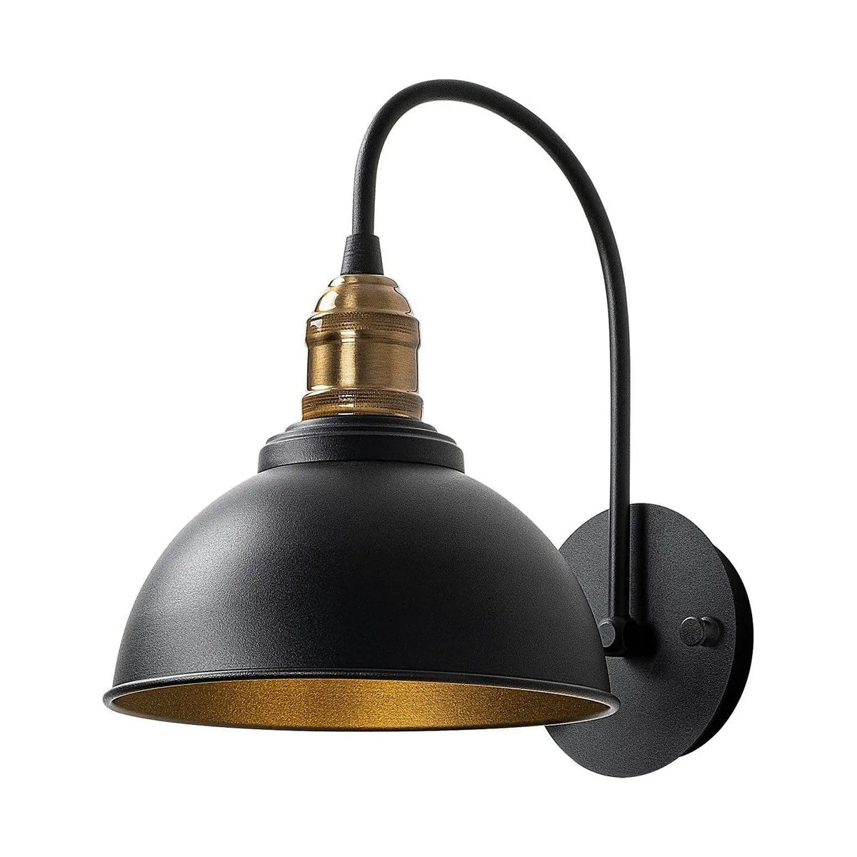 Lampa perete VARZAN, 10840, negru/auriu, metal, 27x27x36 cm