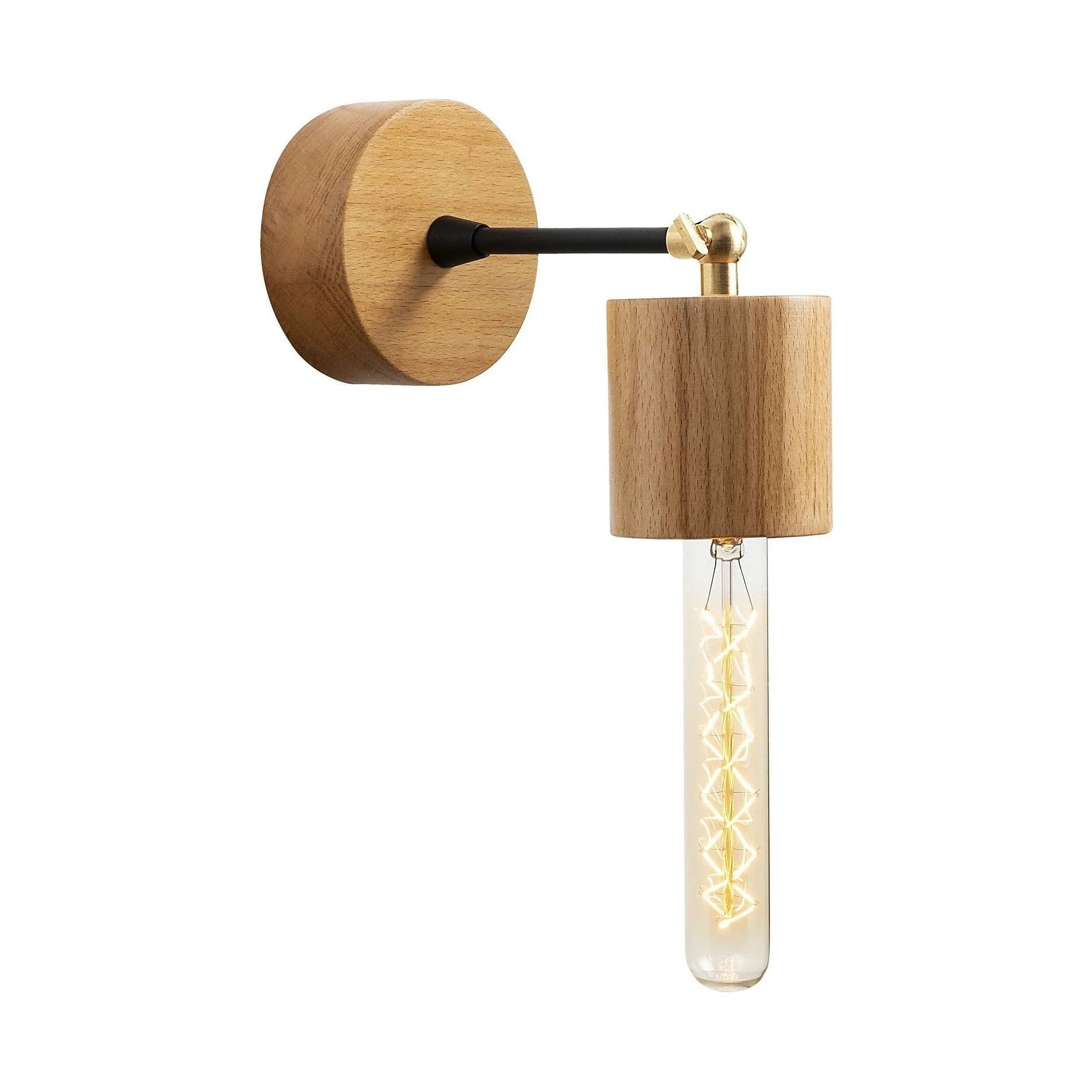 Lampa perete XANTHOS N-865, stejar, lemn, 10x16 cm