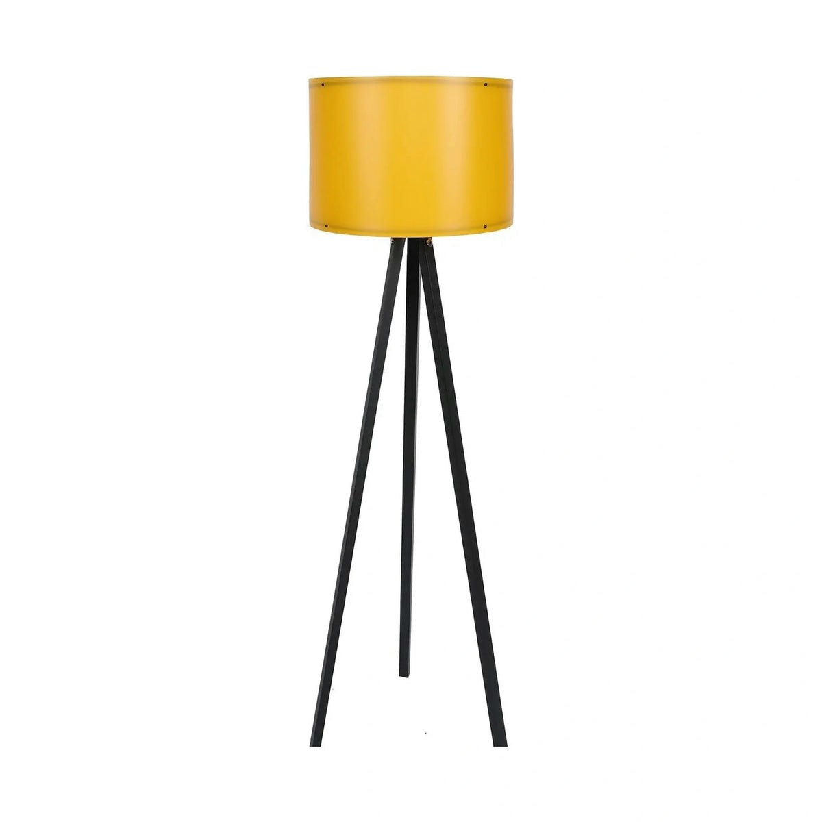Lampadar 114, galben/negru, MDF/polipropilenă, 38x145 cm