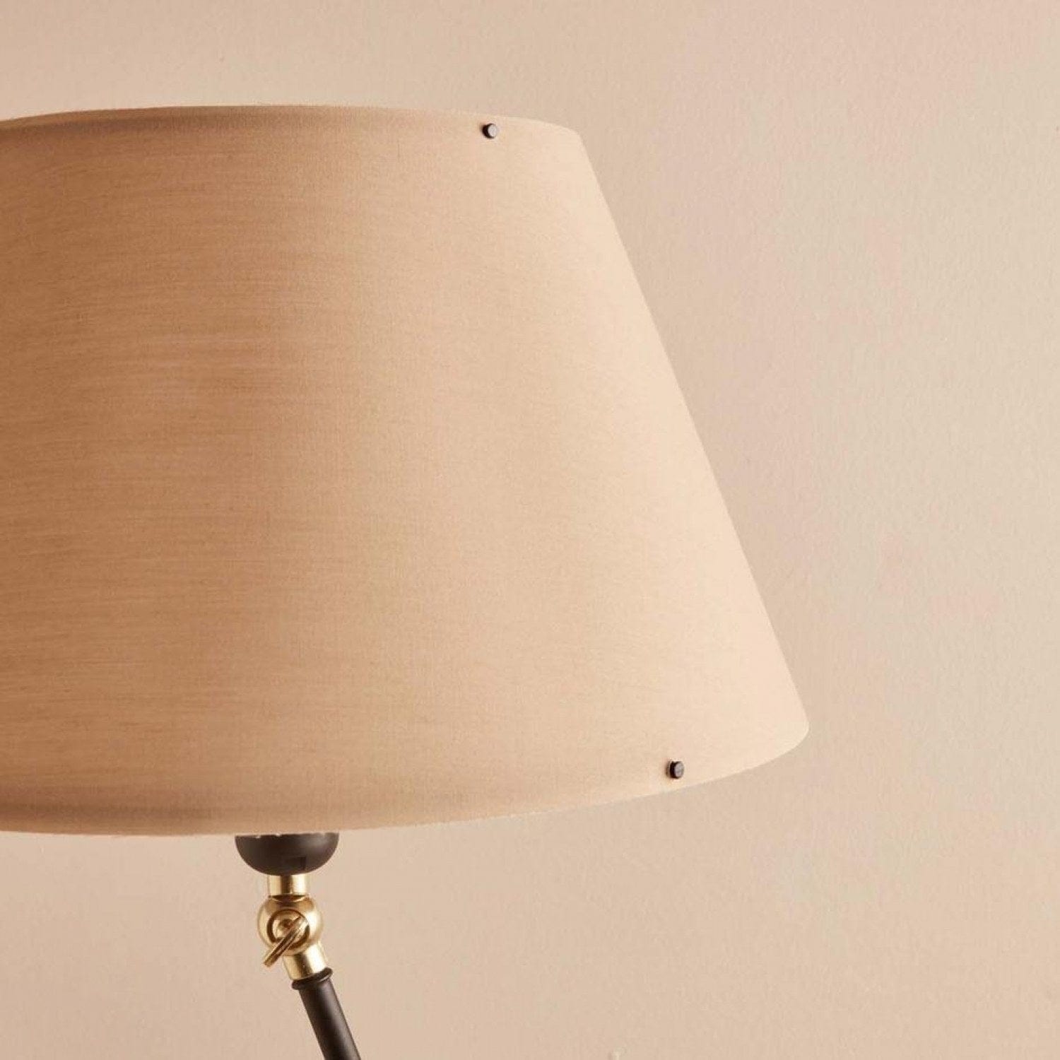 Lampadar AYD-3480, crem/negru, PVC/metal, 38x150 cm