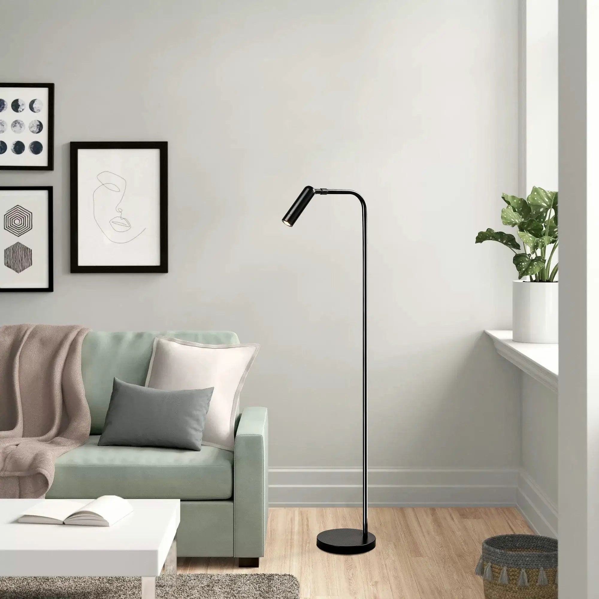 Lampadar UGUR-6051, negru, metal, 3x120 cm