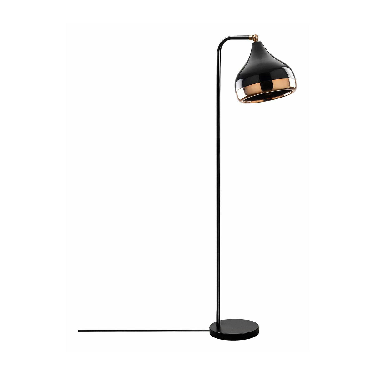 Lampadar YILDO 6906, negru/cupru, metal, 17x120 cm