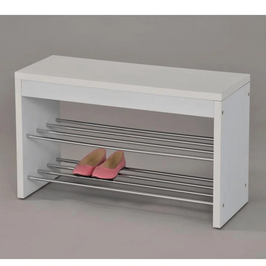 Pantofar LUSI A, alb/crom, 80x30x47 cm