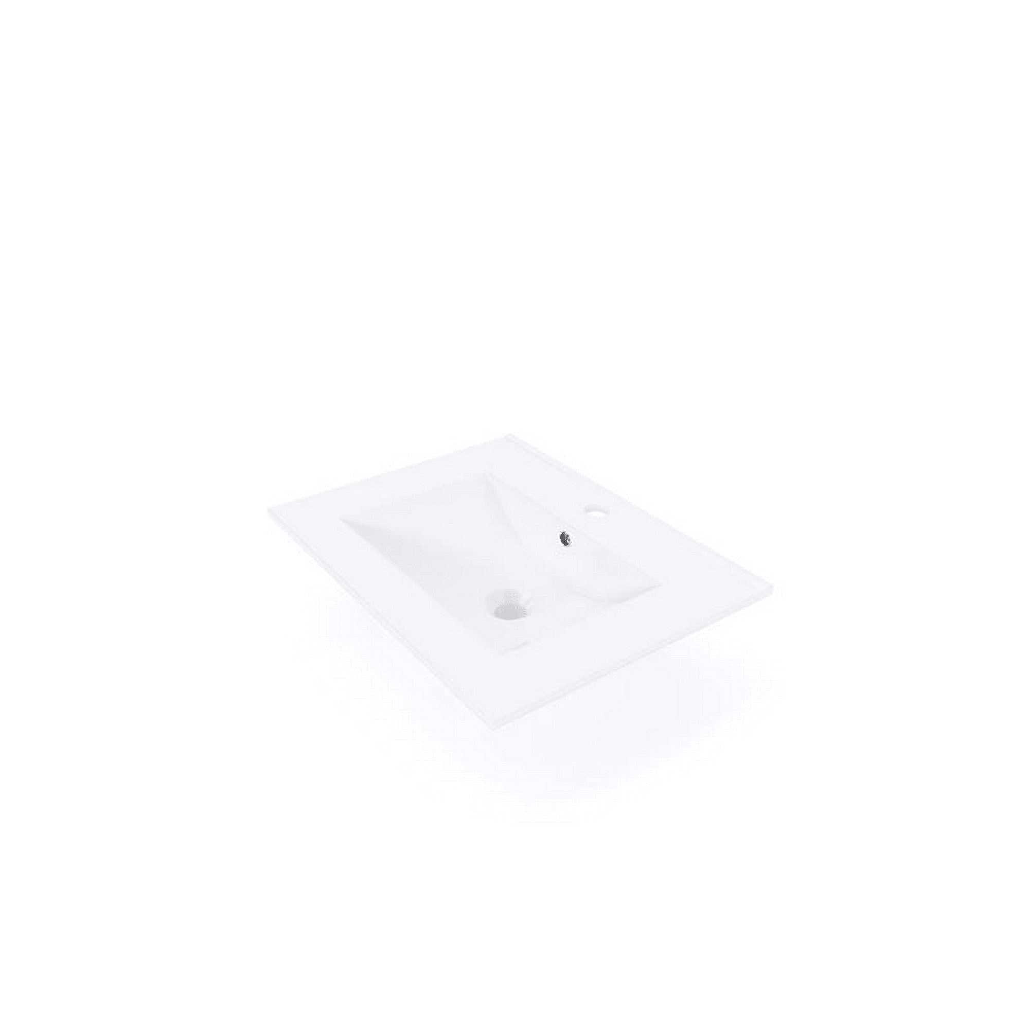 Lavoar PRATO, alb, ceramica, 60x46x17 cm